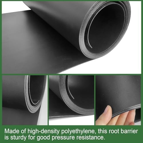 Tree Root Barrier 18in x 20ft x 60mil Root Barrier Grass Weed Barrier Bamboo Bar
