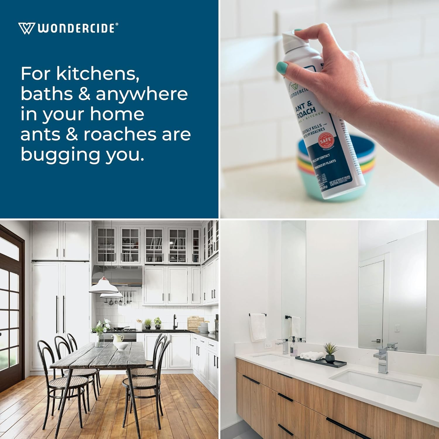 Wondercide – Ant & Roach Aerosol Spray for Kitchen, Home, and Indoor Areas – Ant