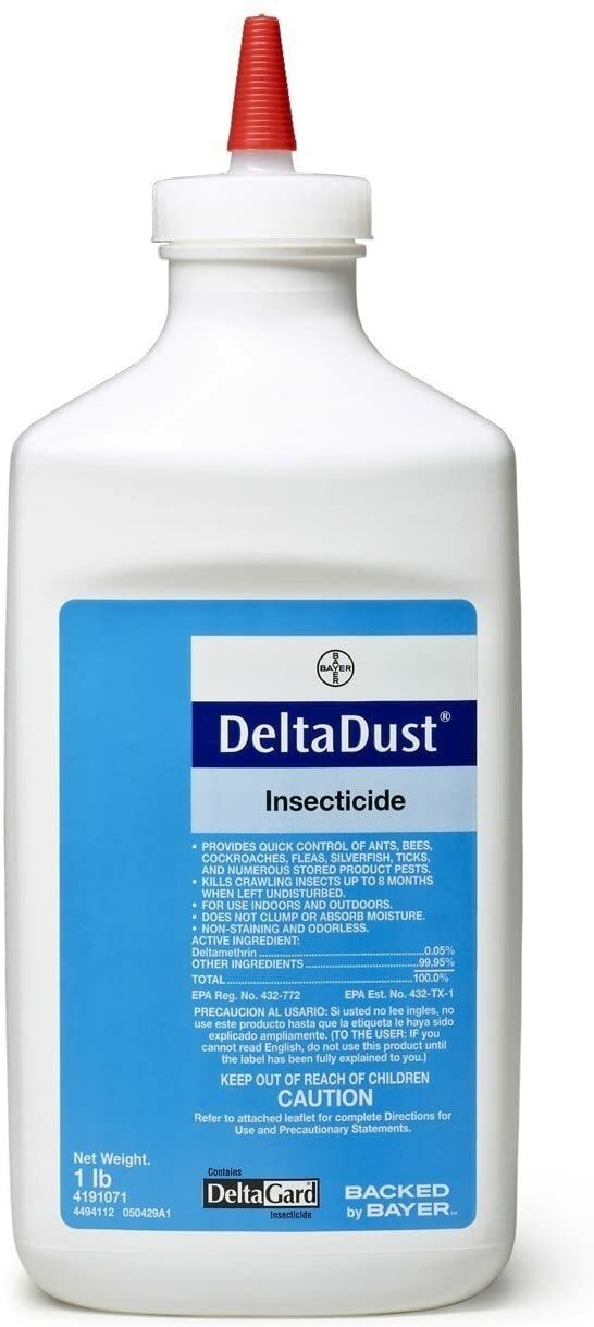 Delta Dust Kills Ants Cockroaches Beetles Bed Bugs Moths Fleas 1 lb by Bayer