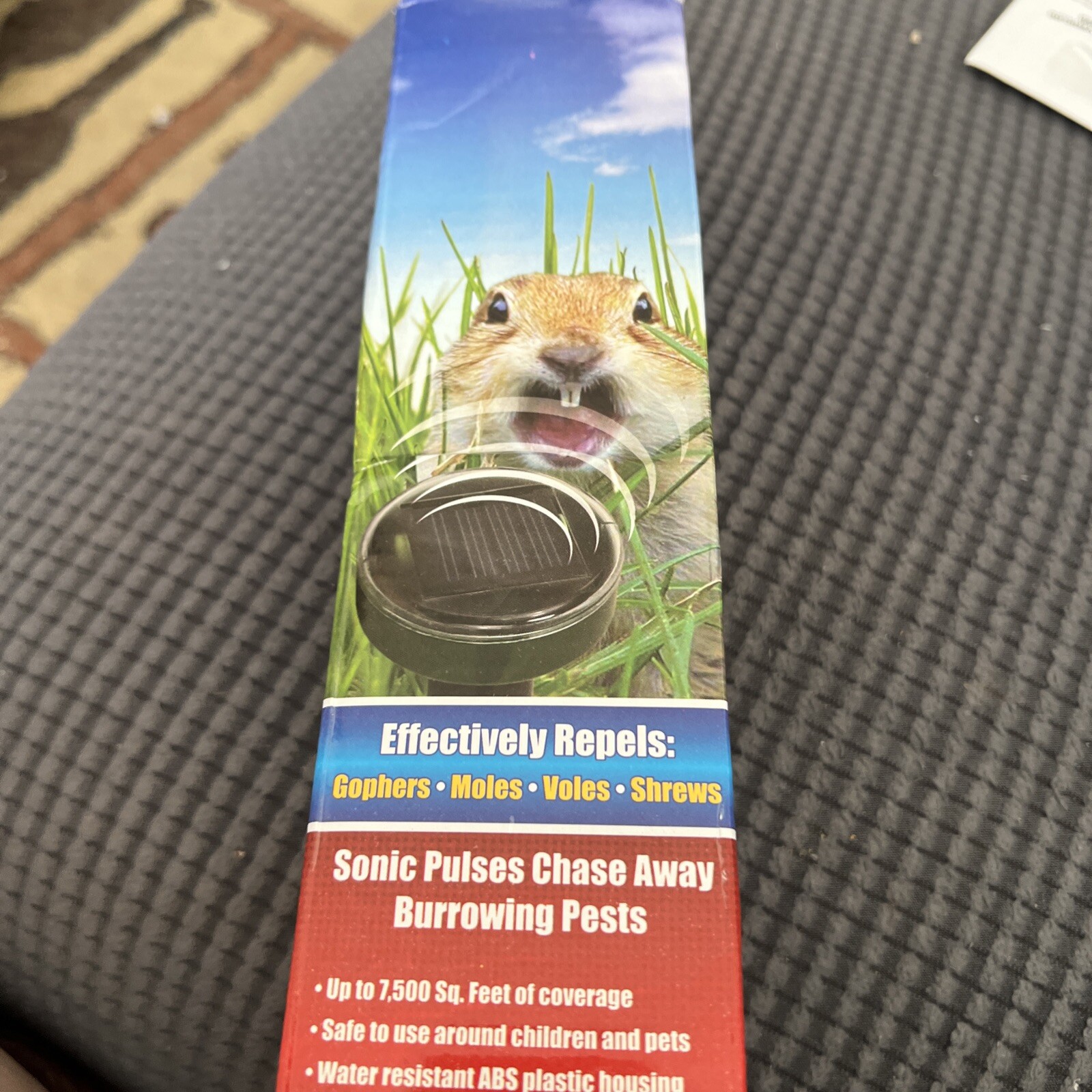 1-PCS Solar Power Ultrasonic Sonic Mouse Mole Pest Rodent Repeller Repellent