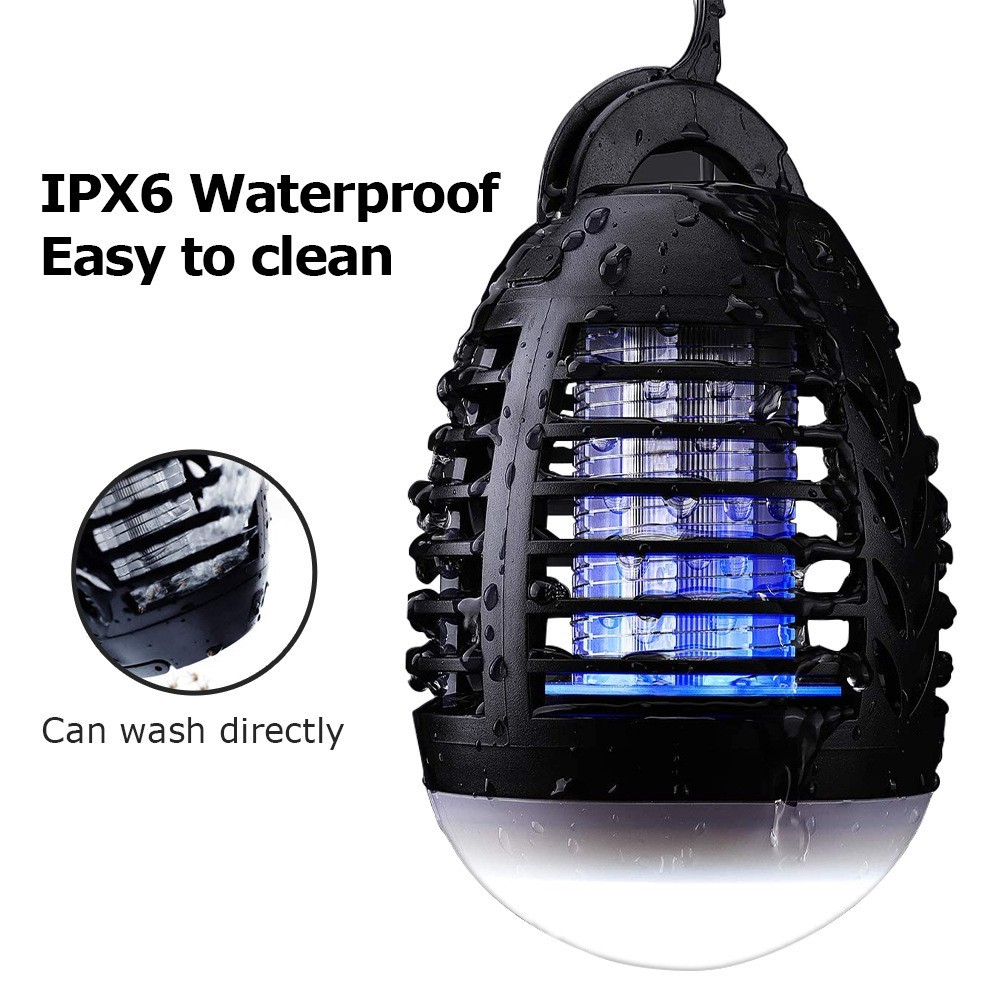 1/2 Pcs Camping Lantern Bug Zapper Rechargeable Tent Light Mosquito Killer,New,m