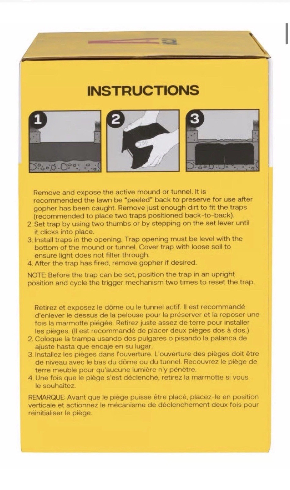 Victor Gopher Trap Black Box Easy Click To Set 1 Trap Moles Voles Lawn Critters