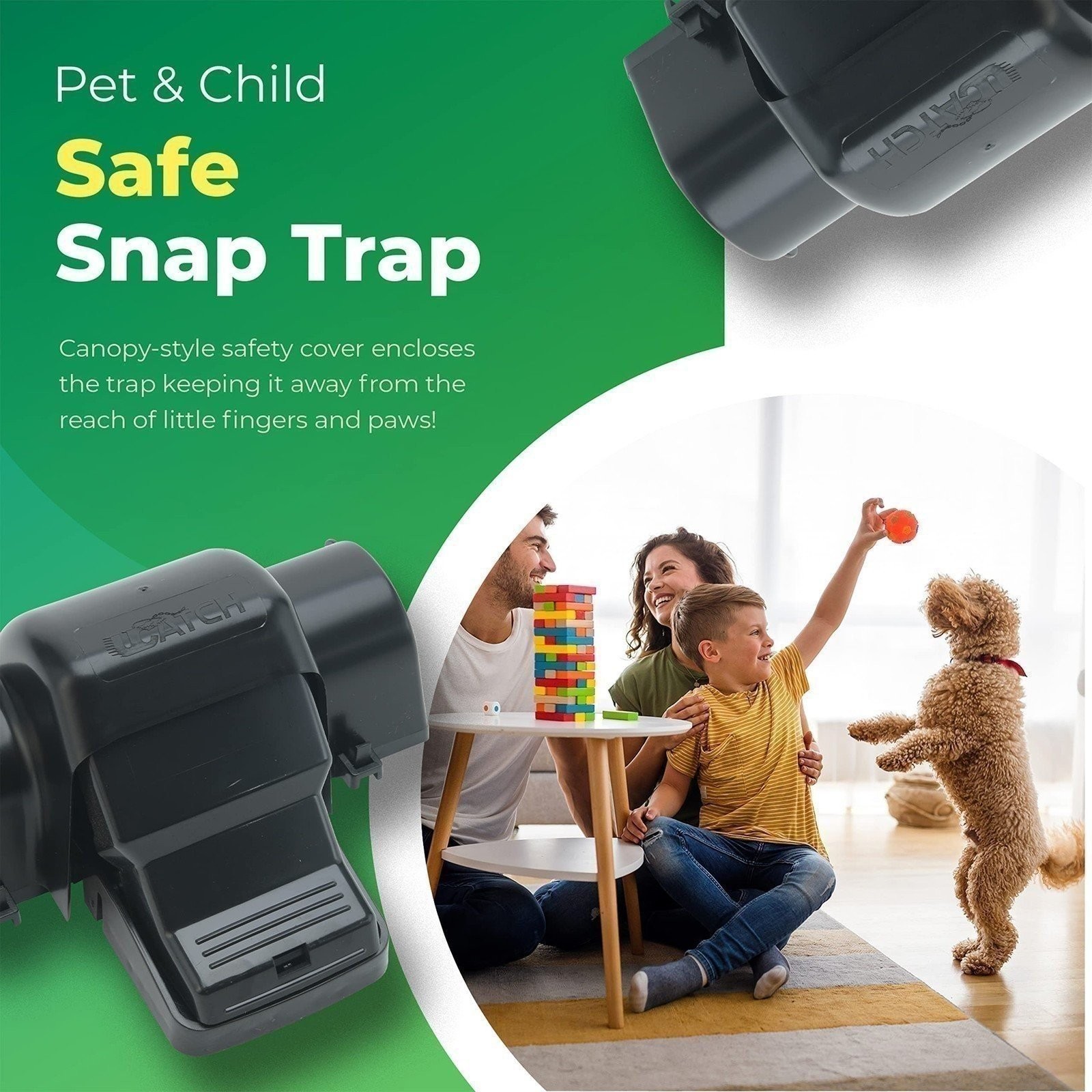 Rat Traps Indoor and Outdoor – 2 Pack Dual-Entry Large Rat Trap Outdoor and…