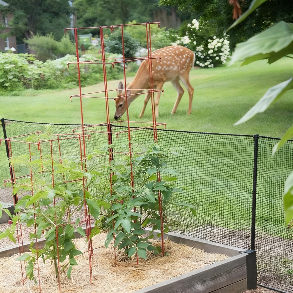 Deer Fence Netting 7X100 FT, 1/2 in Mesh Strong Bird Netting, Garden Fence Anima
