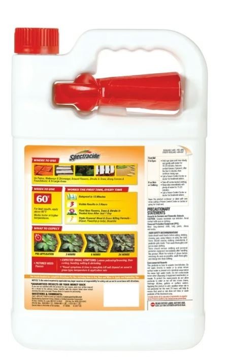 Spectracide Weed and Grass Killer 128 Oz Sprayer Ready-to-use 1 Gallon