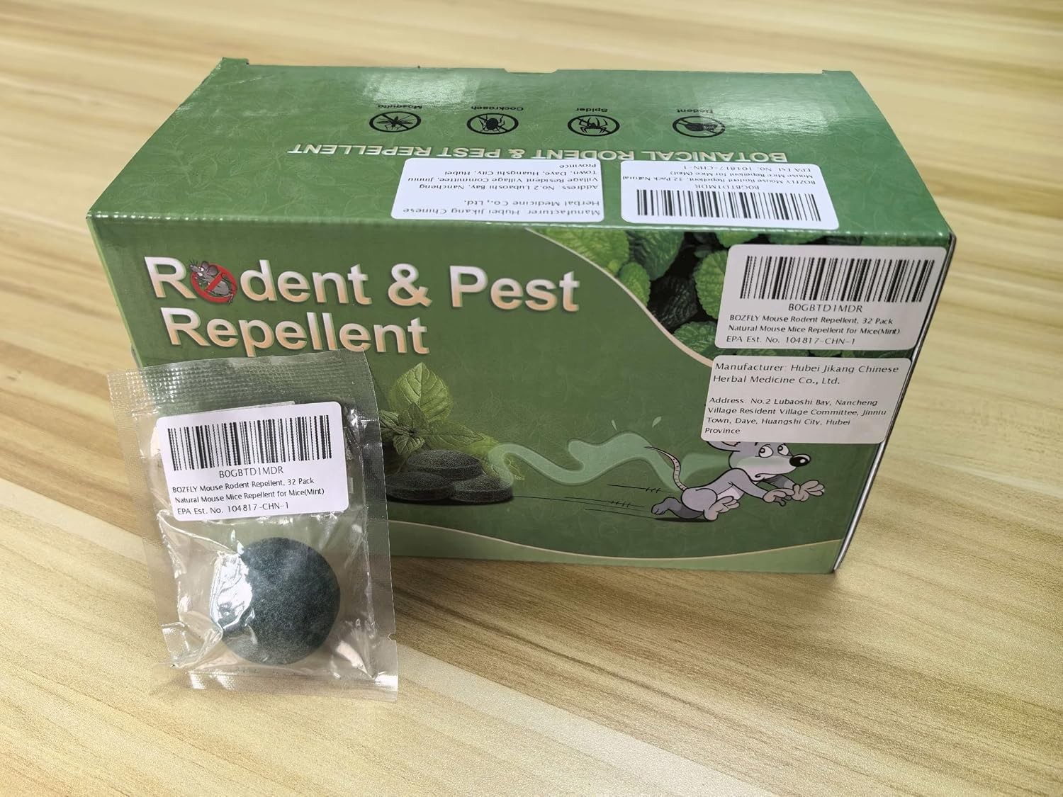 Mouse Rodent Repellent, 32 Pack Peppermint Oil to Repel Mice and Rats– Works for