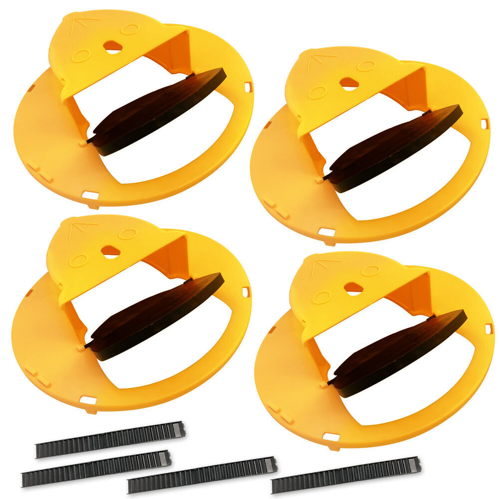 4Pack Black Slide Bucket Lid Mouse Rat Trap Bucket Mousetrap Catcher US Stock