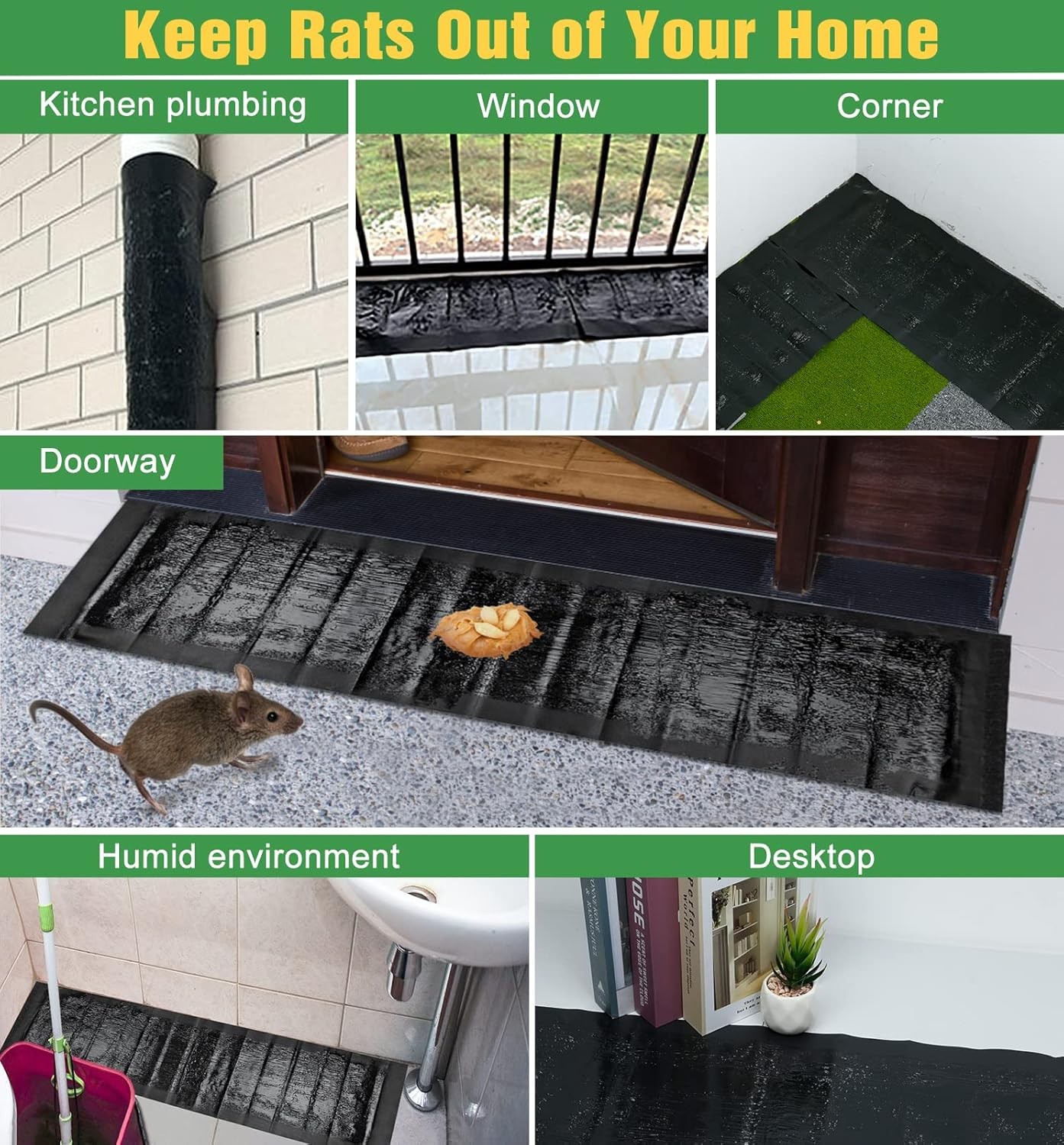 1-10 Pack Rat Mouse Glue Trap Large Catcher Snake Rodent Board Super Sticky Pads
