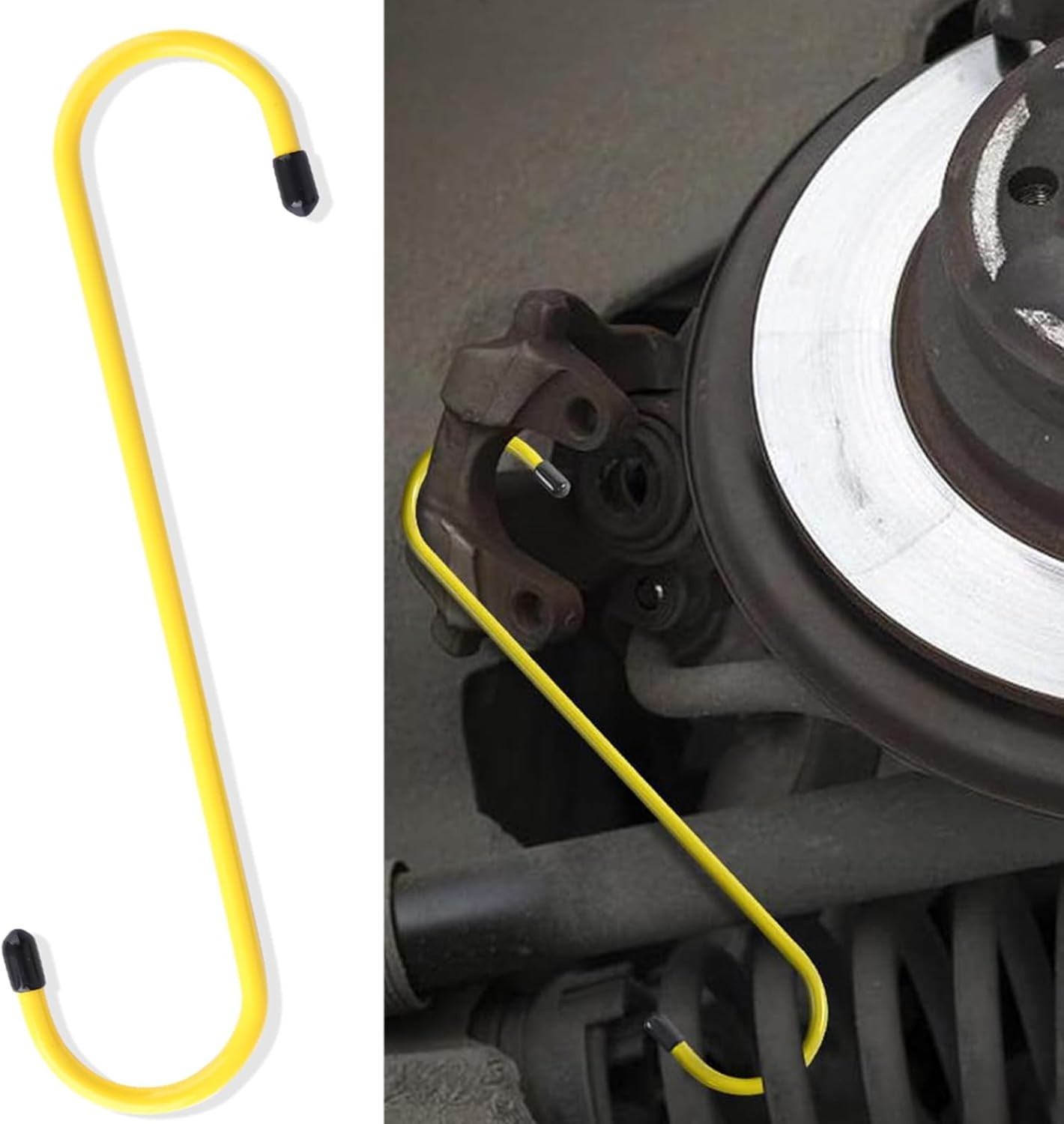 4 Pcs Brake Caliper Hangers Brake Caliper Hooks with Rubber Tips Automotive T…