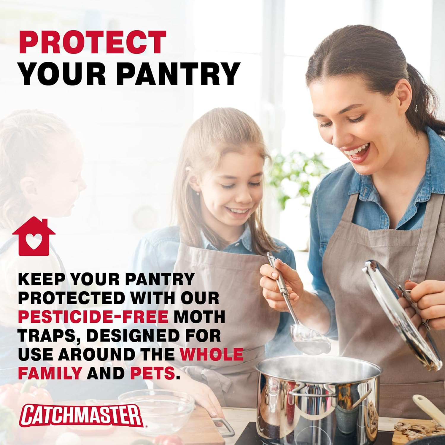 Catchmaster Pantry Pest & Moth Traps 6-Pk, Bug Killer for Kitchen Storage & Pant