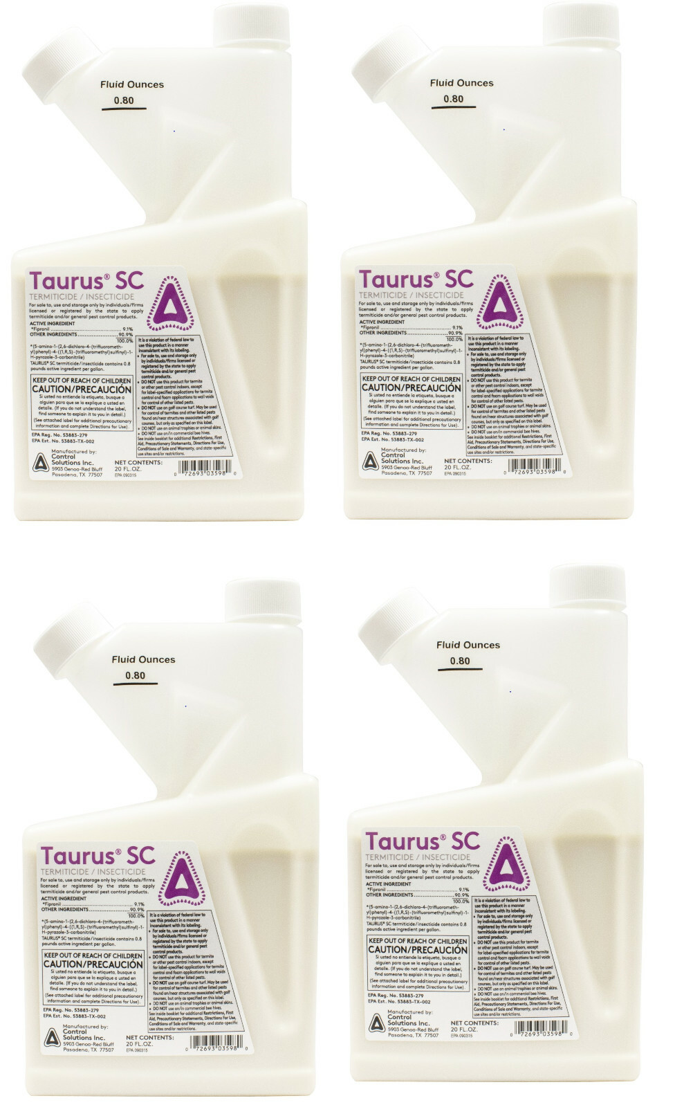Taurus SC Termiticide $56.00 each (case of 4 Btls) -NOT FOR SALE TO:NY,CT,IN