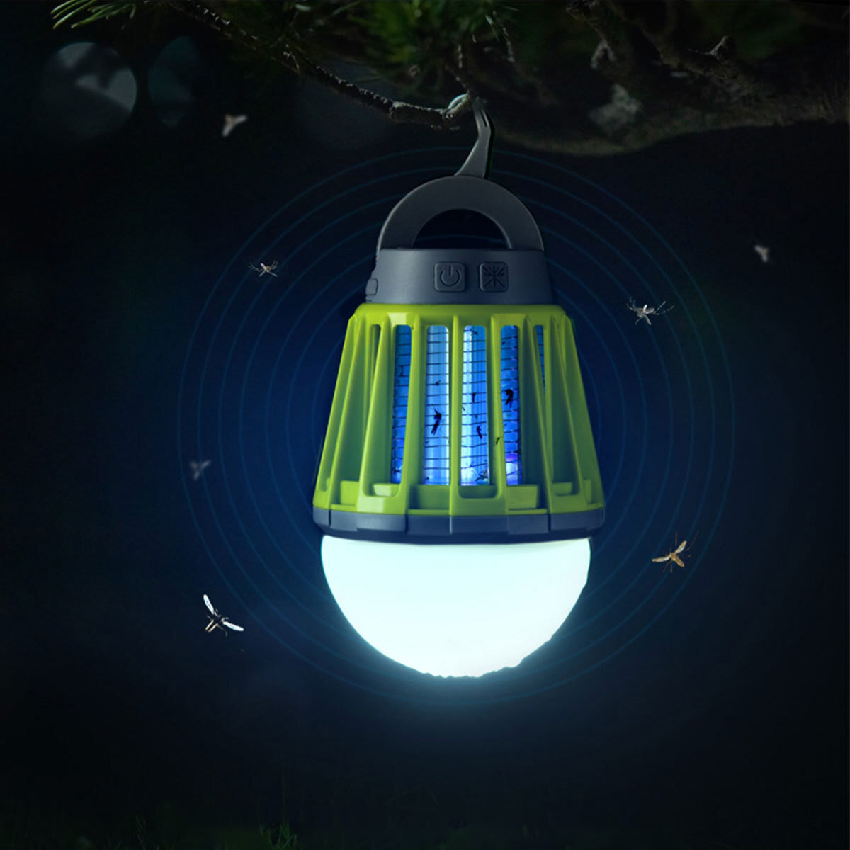 Electric Bug Zapper Outdoor Mosquito Insect Killer Lamp Fly Trap Camping Lantern