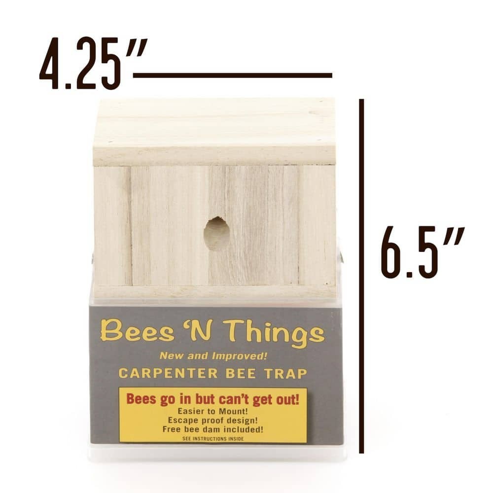 Bees N Things Outdoor Carpenter Bee Hanging Insect Trap with 15 ft. Coverage