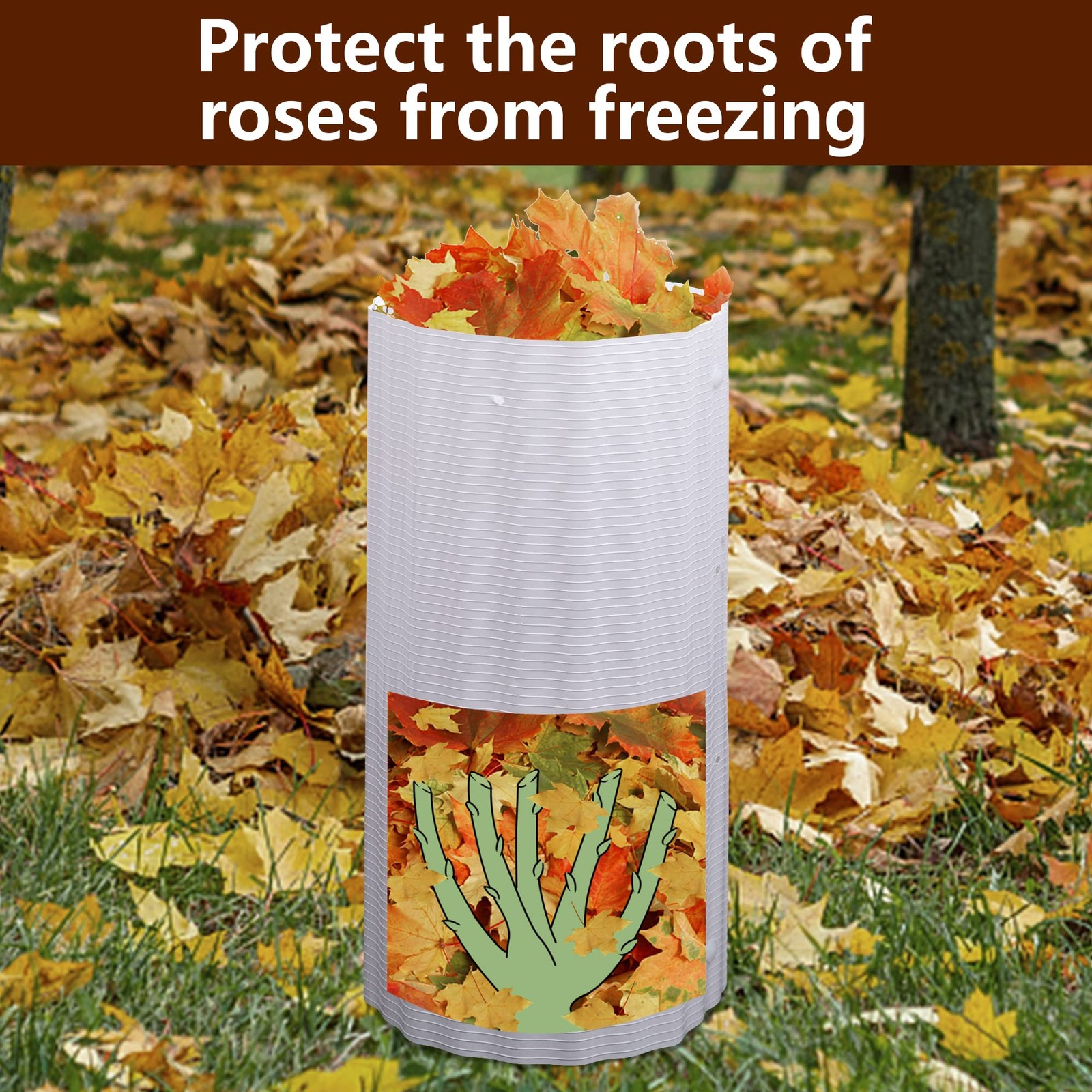4pcs Expandable Tree Guards,Flexible Bark Protector,Tree Trunk white