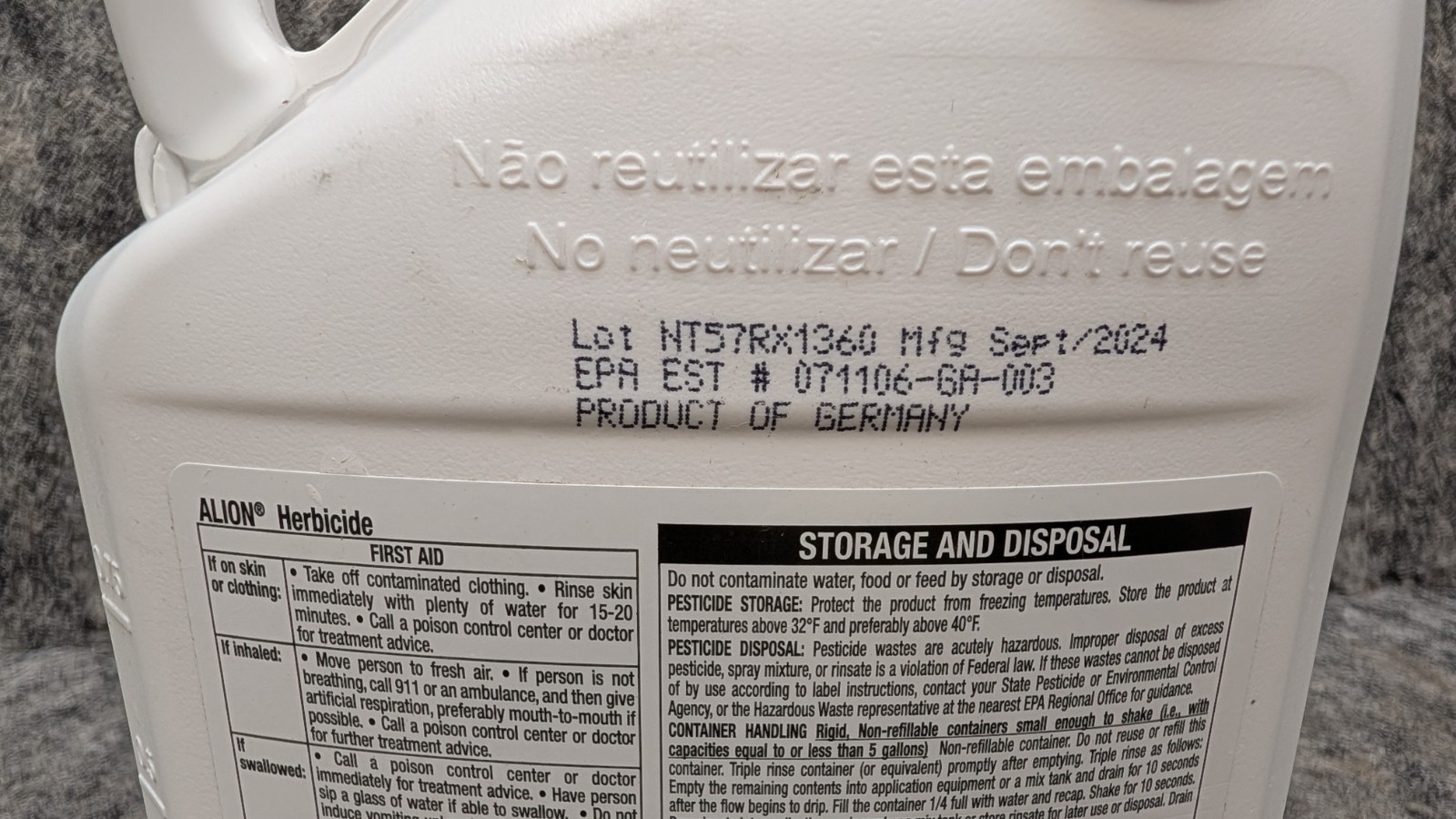 Bayer Alion Herbicide (1 Quart/32 Fl Oz) Mfg – 09/2024 🔥NEW/SEALED🔥