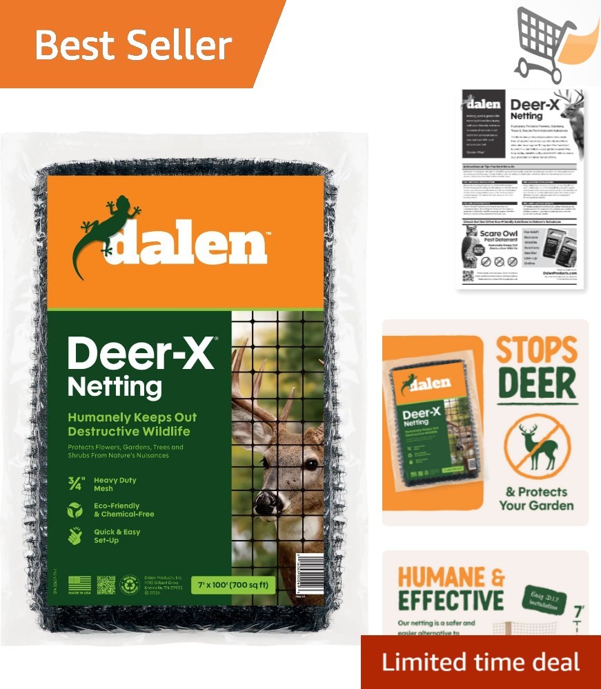 Deer Netting Garden Fence 7×100 Durable UV Polypropylene Mesh for Pests