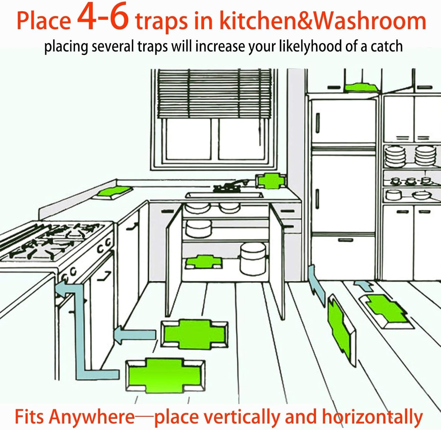 Modern Roach Traps Indoor – 15 Pack Cockroach Motel for Effective Pest Control
