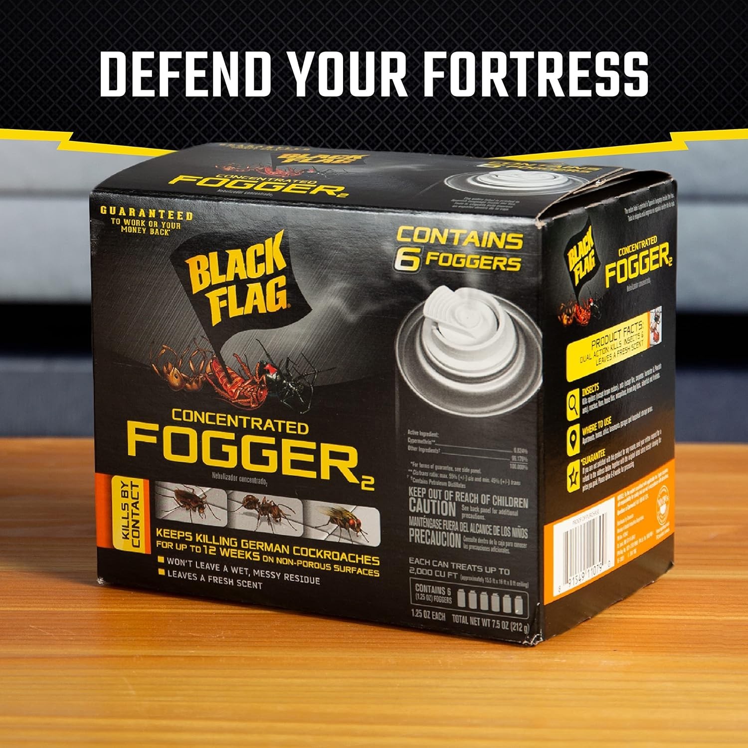 6 Can Fogger Bomb Insect Killer Bug Flies Roach Spider Indoor Bed Kill Shot Tick