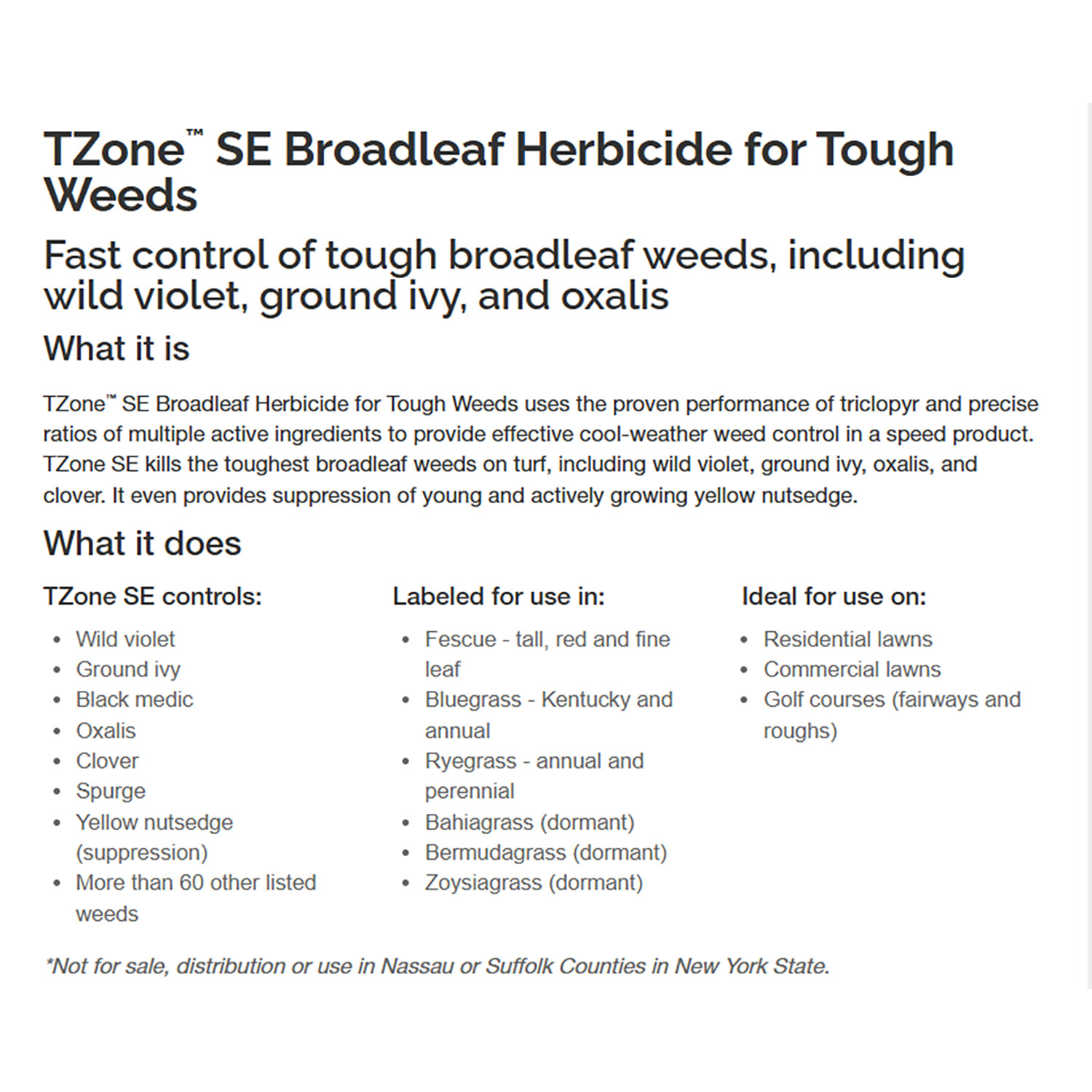 TZone SE Broadleaf Herbicide 128 fl oz by PBI Gordon