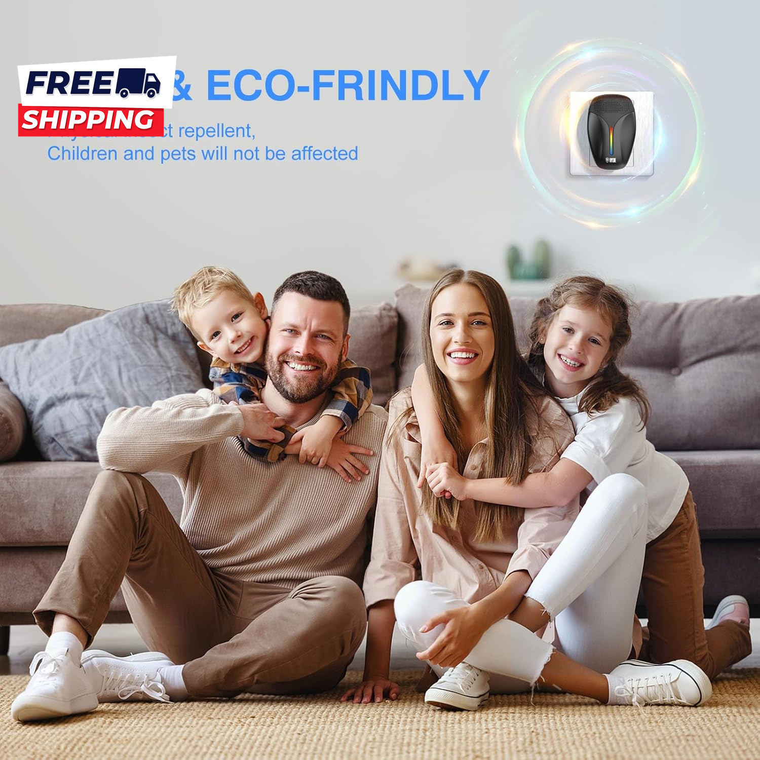 Upgraded Ultrasonic Repeller & Insect Indoor Repeller Ultrasonic and Repellent