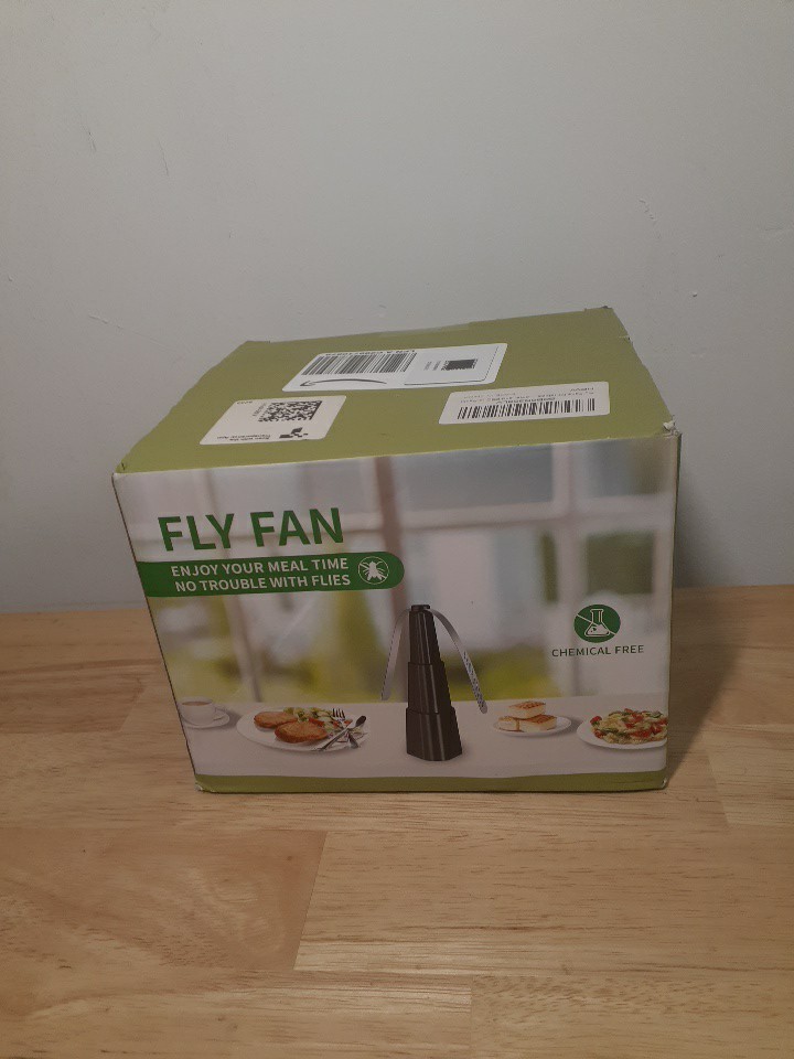 Fly Fan for Tables,Effective Fly Repellent Fan with Soft Blades Keep Flies Away