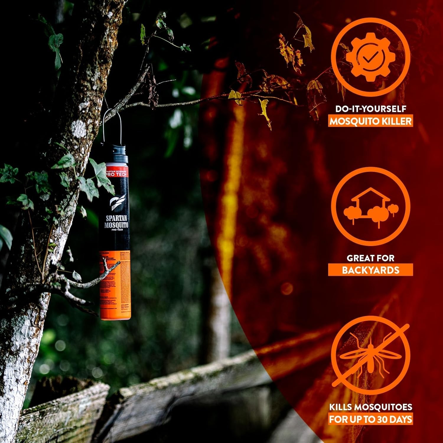 Spartan Mosquito Pro Tech – 1 Acre Pack (2 Boxes, 4 Tubes) 100% American Made