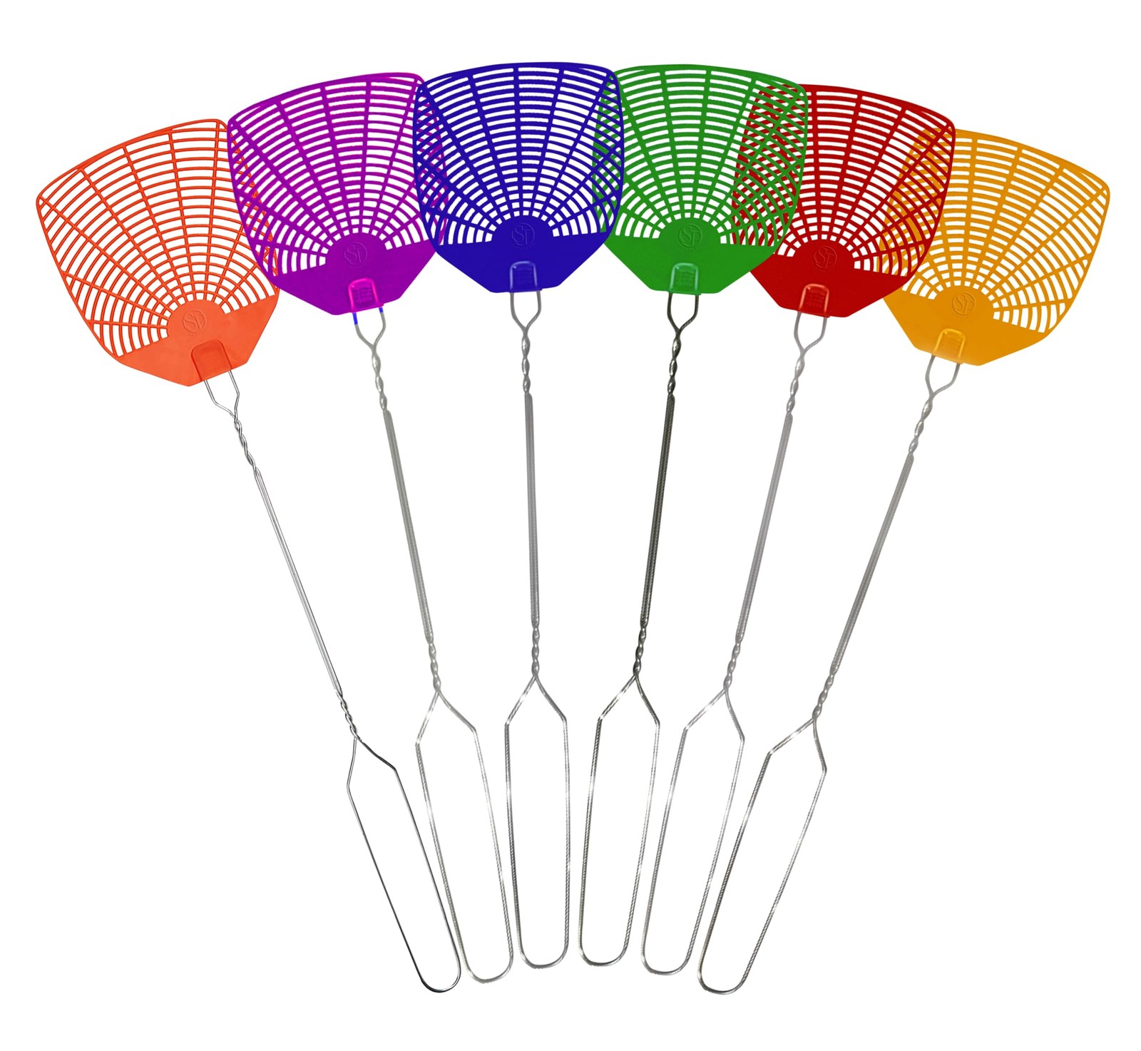Supreme Bug & Fly Swatter 6-Pack – Braided Metal Handle 6 Pack Fly Swatters, …