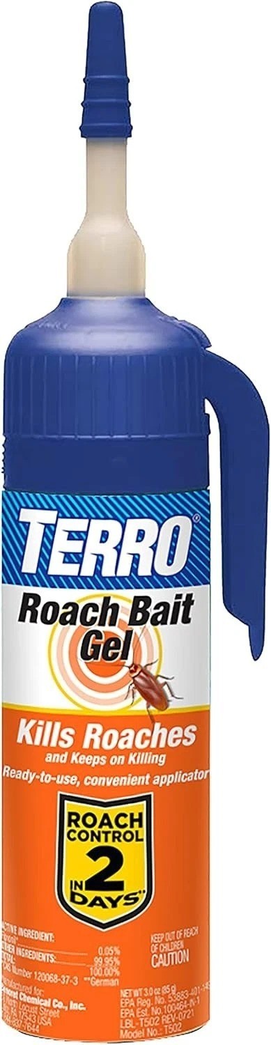Terro T502 Roach Killer Gel – 3 oz Bait for German, Oriental & American Roaches.