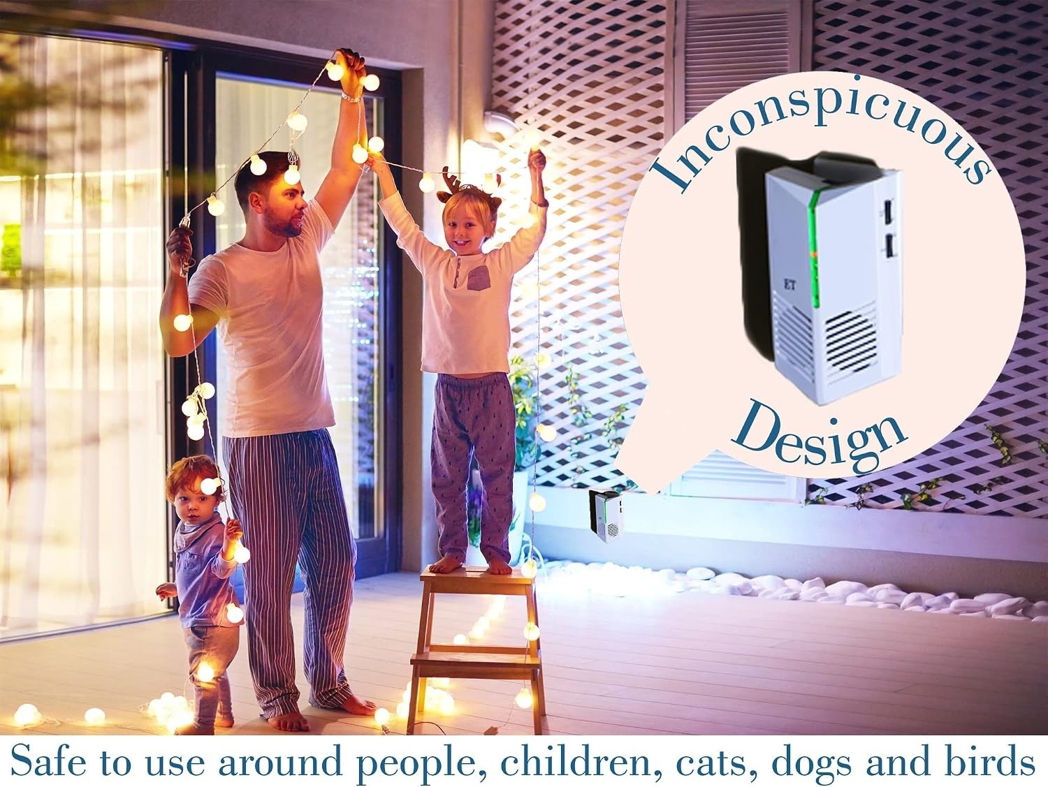 Electric Ultra Sonic Pest Repeller – 4-Pack for Rodents and Bats, Modern Design