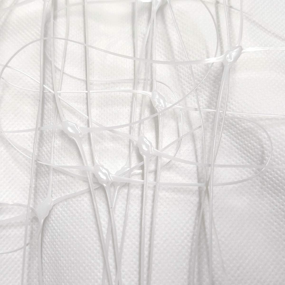 Durable White Polypropylene Garden Netting 4×100 ft for Vertical Plant Support