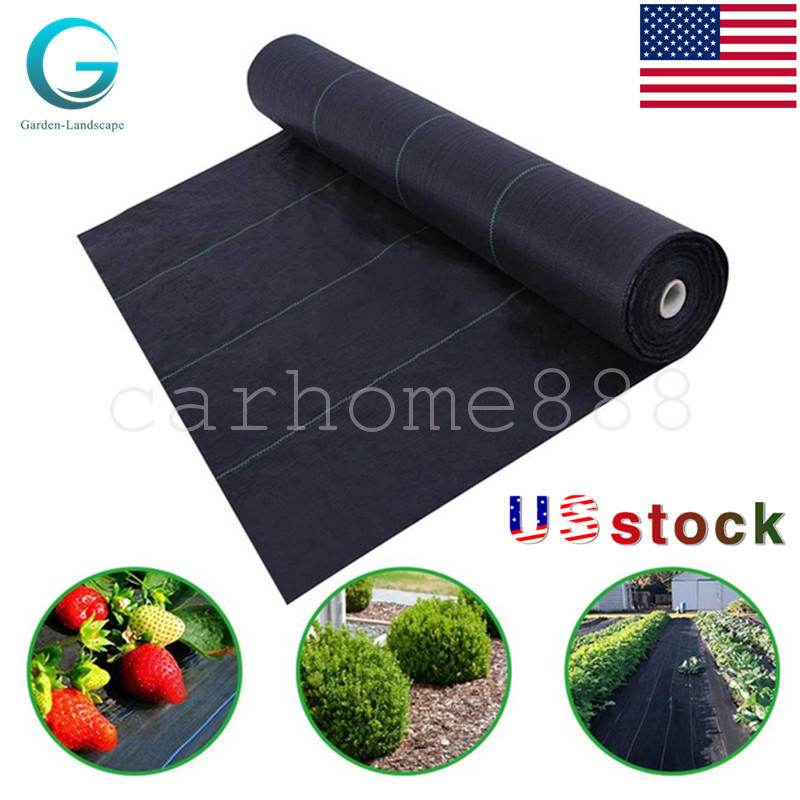 4FT×300FT/600FT Weed Barrier Fabric Landscape Weed Blocker Fabric Heavy Duty 3.2