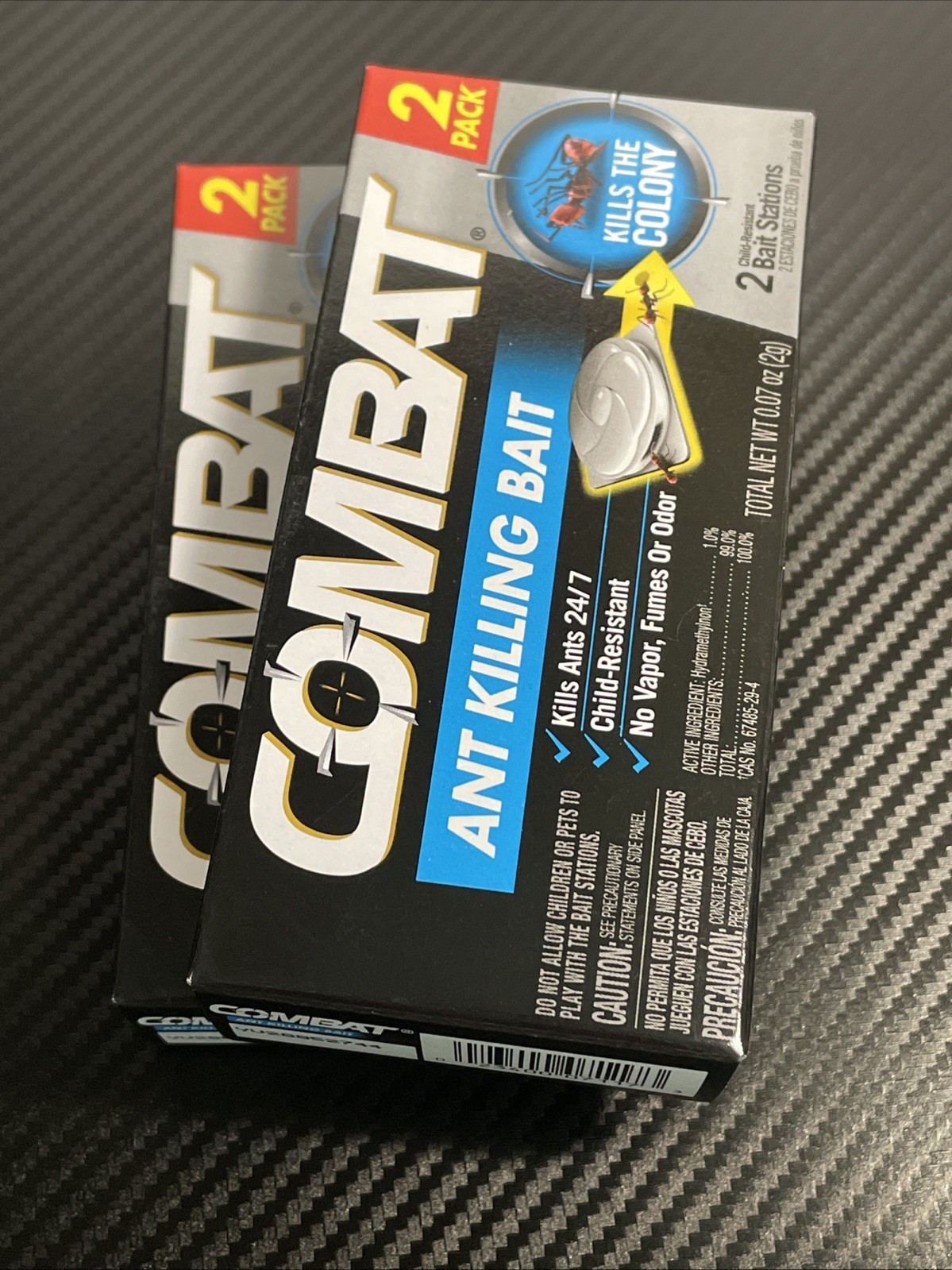 Combat Ant Killing Bait Stations 4 Stations Total Lot Of 2 New