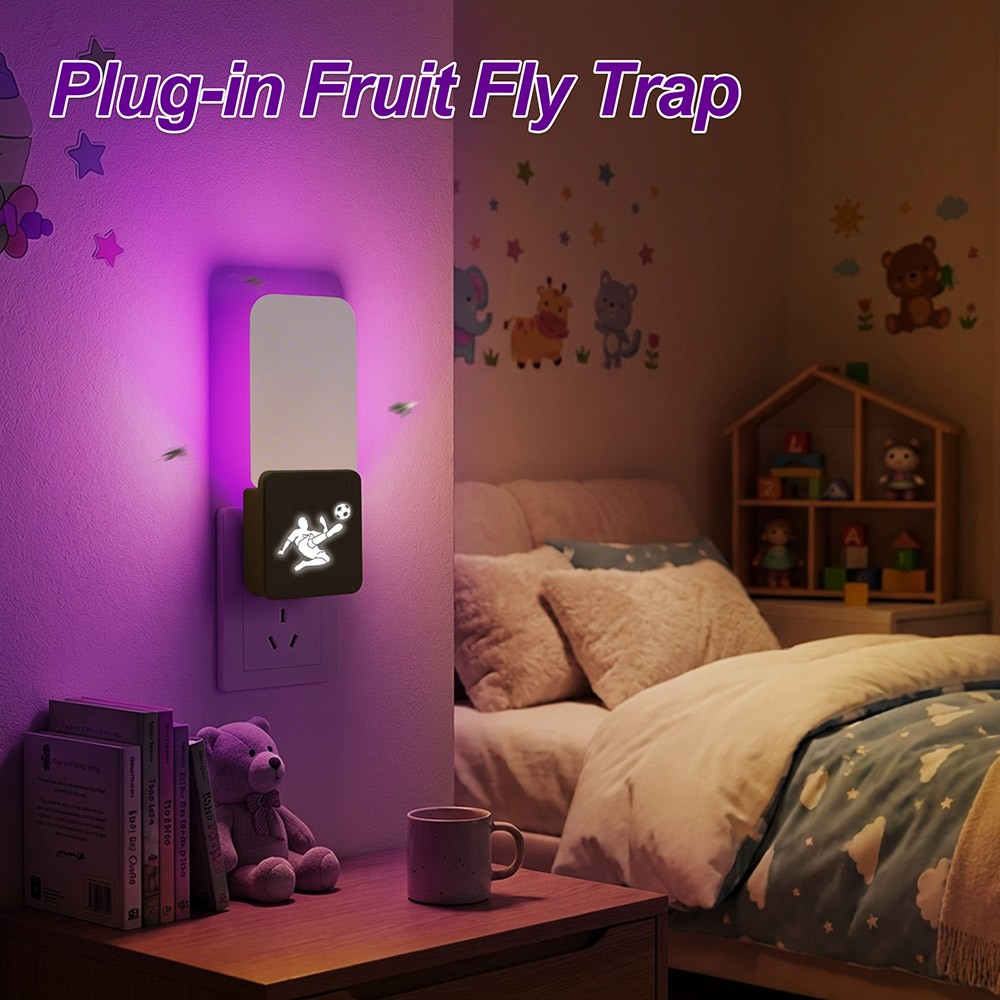 UV Light Fly Trap Mosquito Killer Sticky Glue Bug Zapper for Flies Gnats Indoor