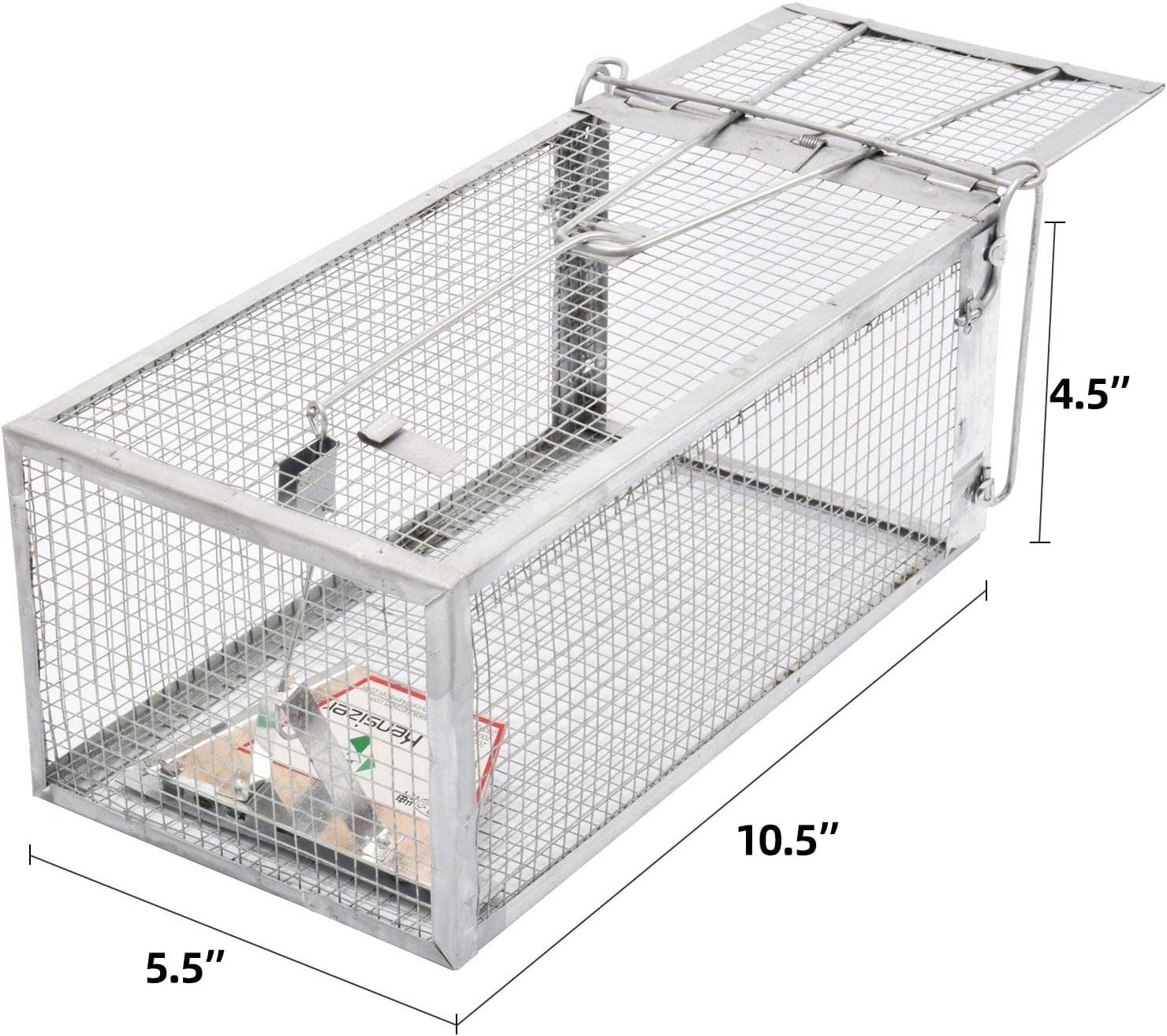 Lightweight Aluminum Chipmunk Trap – 10.5″ Catch and Release Design for Pests