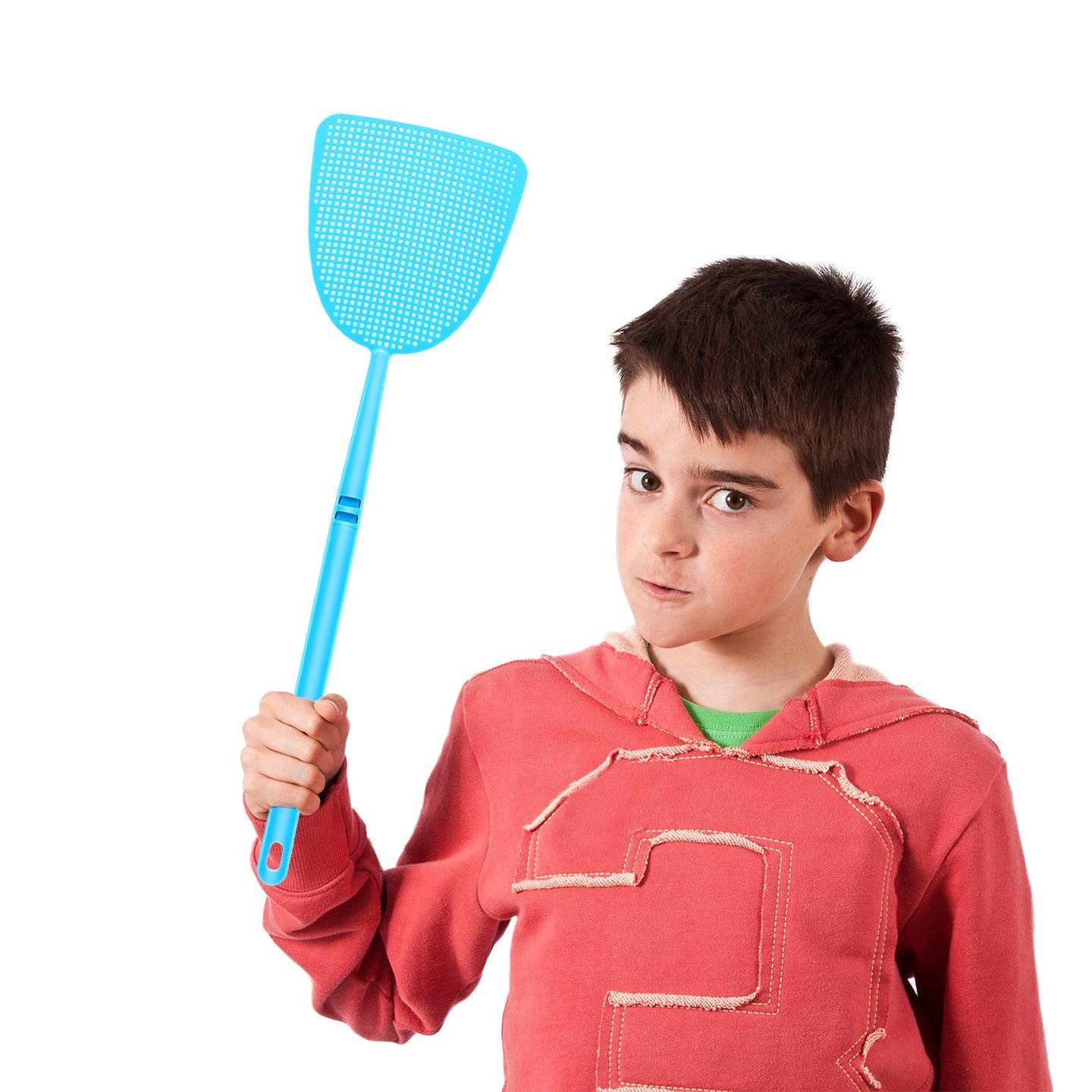 Boao 10 Pcs Fly Swatter Bulk Plastic Colorful Strong Flexible Manual Fly…