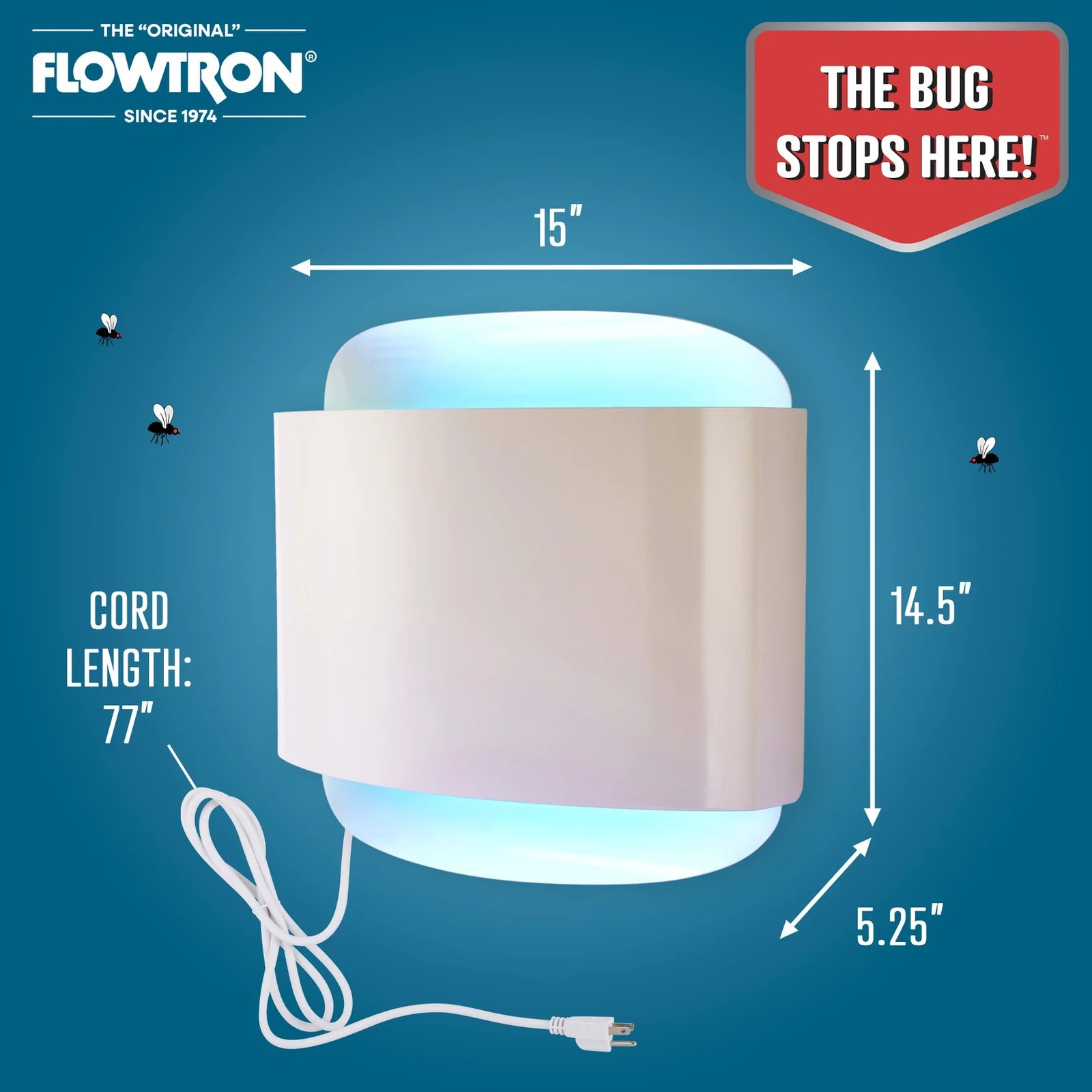 Flowtron Galaxie Electronic Fly Killer, Wall Sconce 40W Fly Zapper