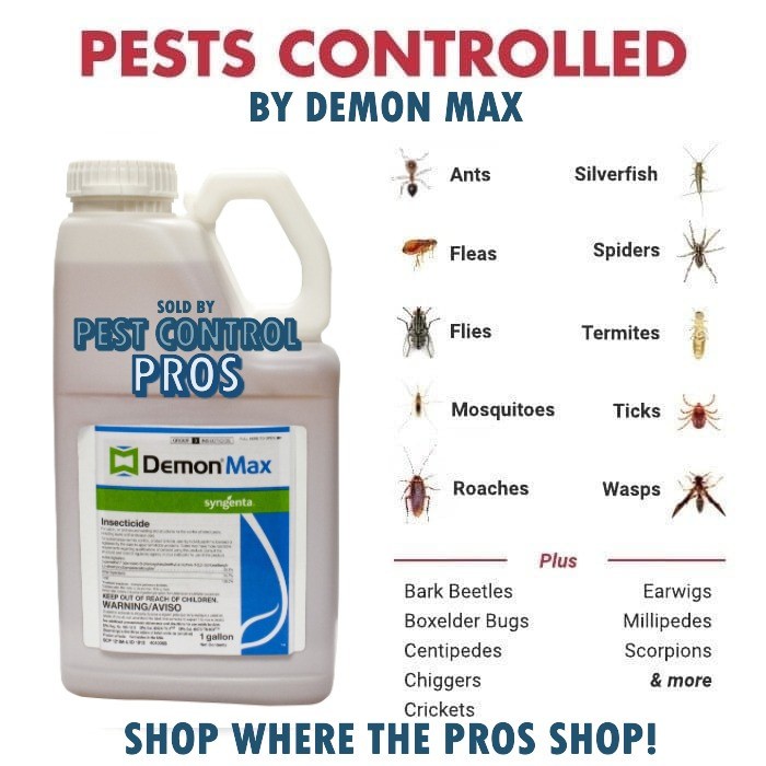 128 oz Demon Max Pest Insect Control Insecticide 25.3% No Shipping to NY CT VT