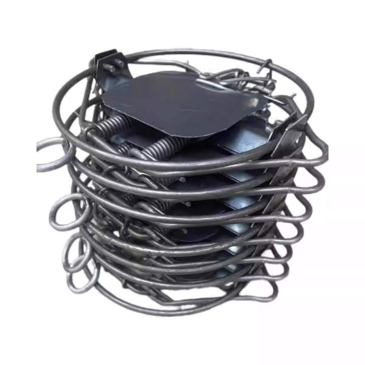 2Packs 4-3/10In Coil Spring Rat Traps Rabbit Trap Mice Mouse Trap Trapping Fox