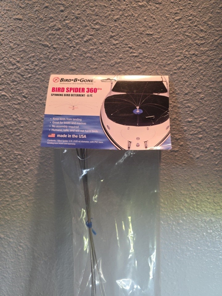Bird-B-Gone Spider Spinning Bird Deterrent BS600 6 Feet