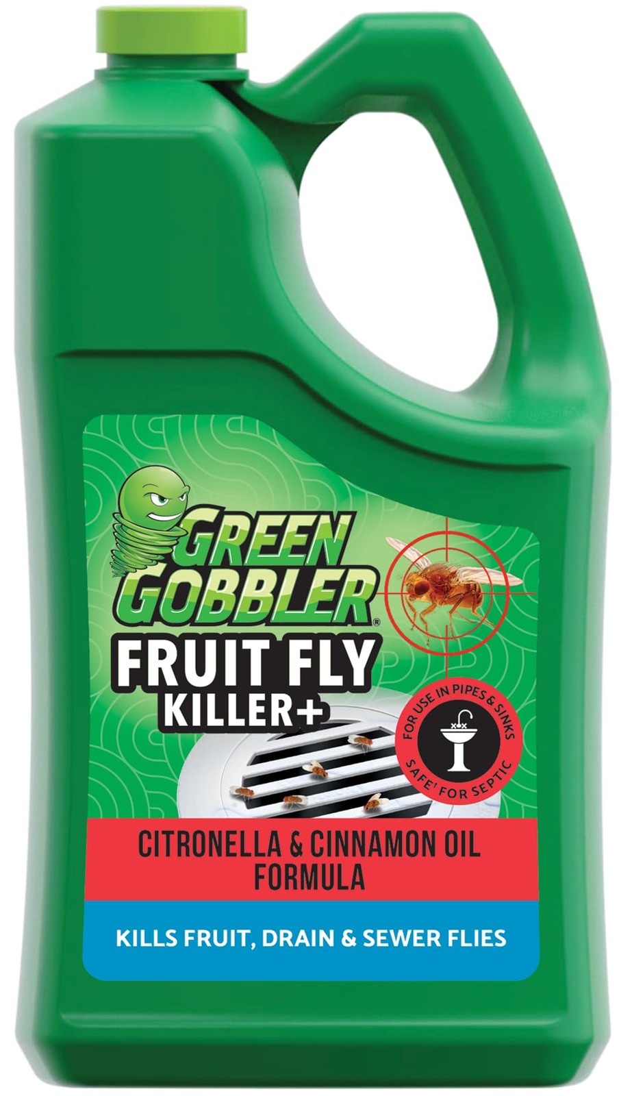 Green Gobbler Fruit Fly Goodbye Gel Drain Treatment Killer Flies & Eliminator (1