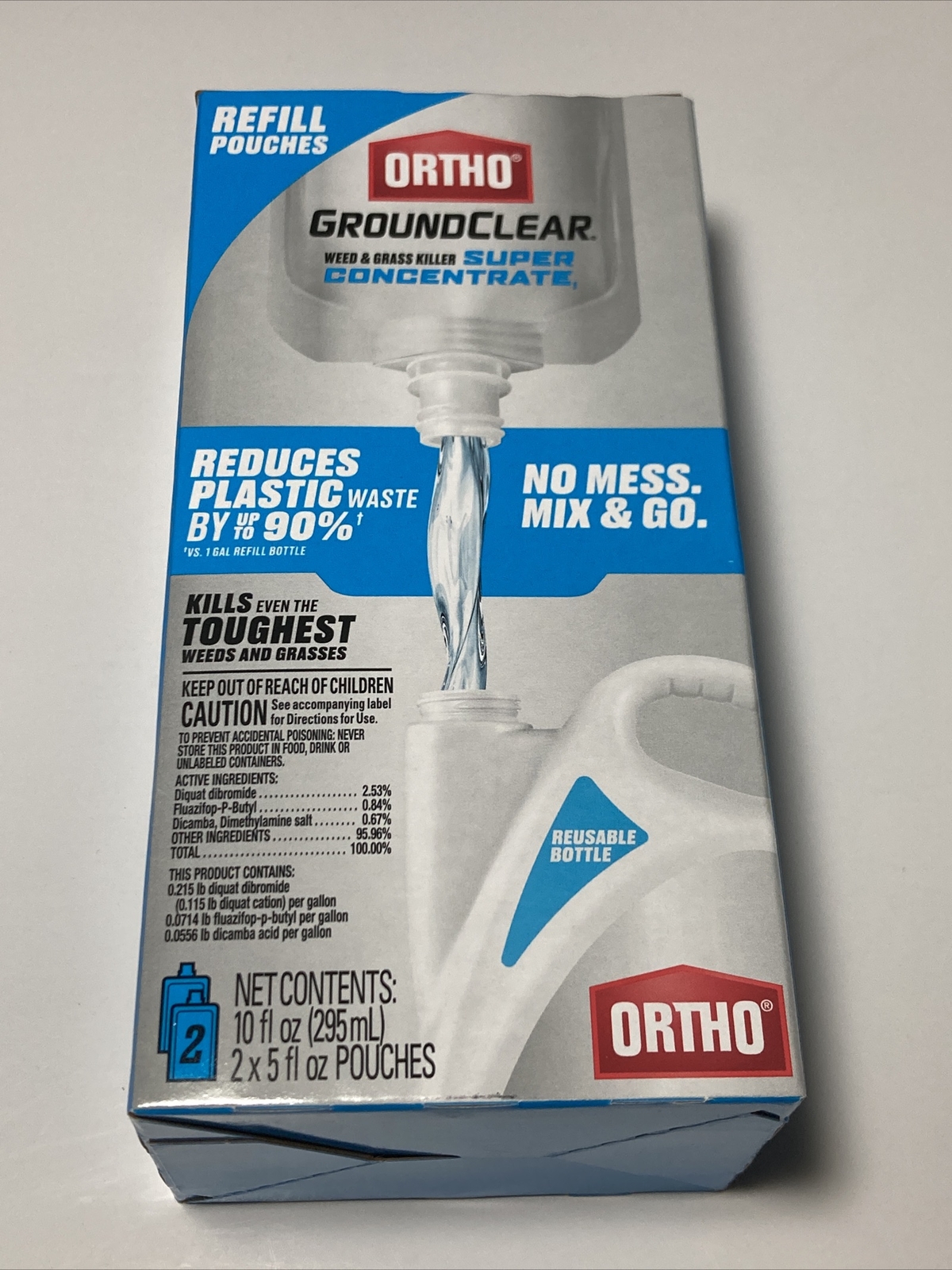 Ortho GroundClear Super Concentrate Weed & Grass Killer Refill Pouch TOTAL 10oz