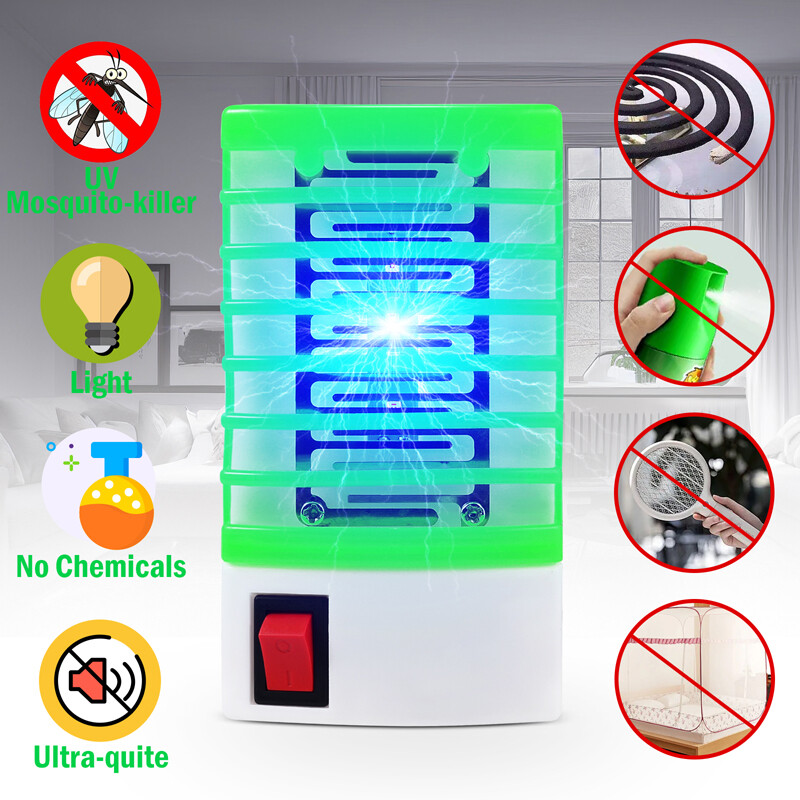 Indoor Plug-In Fruit Fly Insect Trap for Flies, Gnats, Bugs, Repellent UV Light