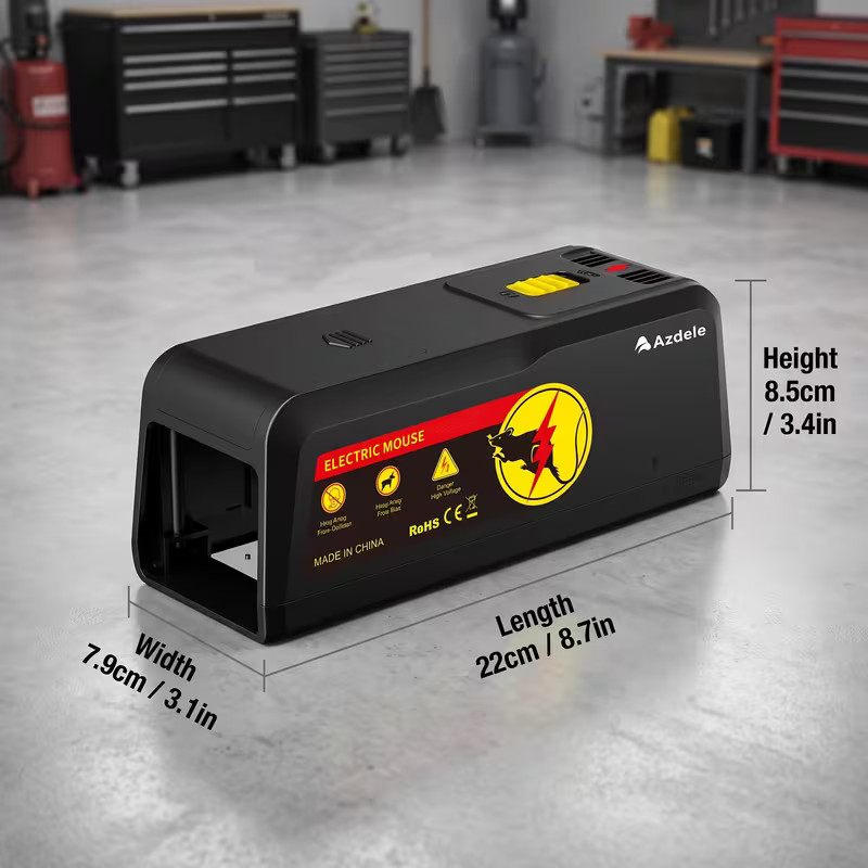 ELECTRIC MOUSE & RAT KILLER – COMPACT ELECTRONIC PEST TRAP WITH ZAPPER FUNCTION
