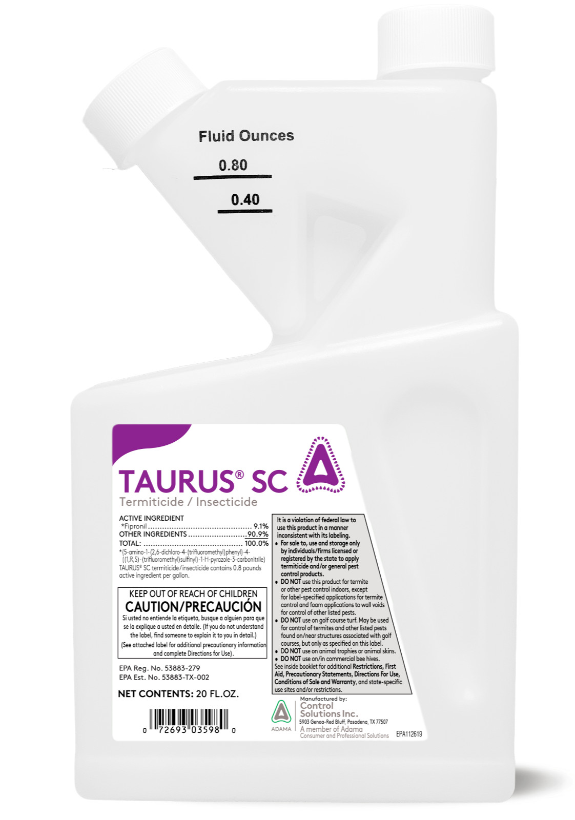 Taurus SC Insecticide Professional Termite Control – 20 Oz. | Generic Termidor