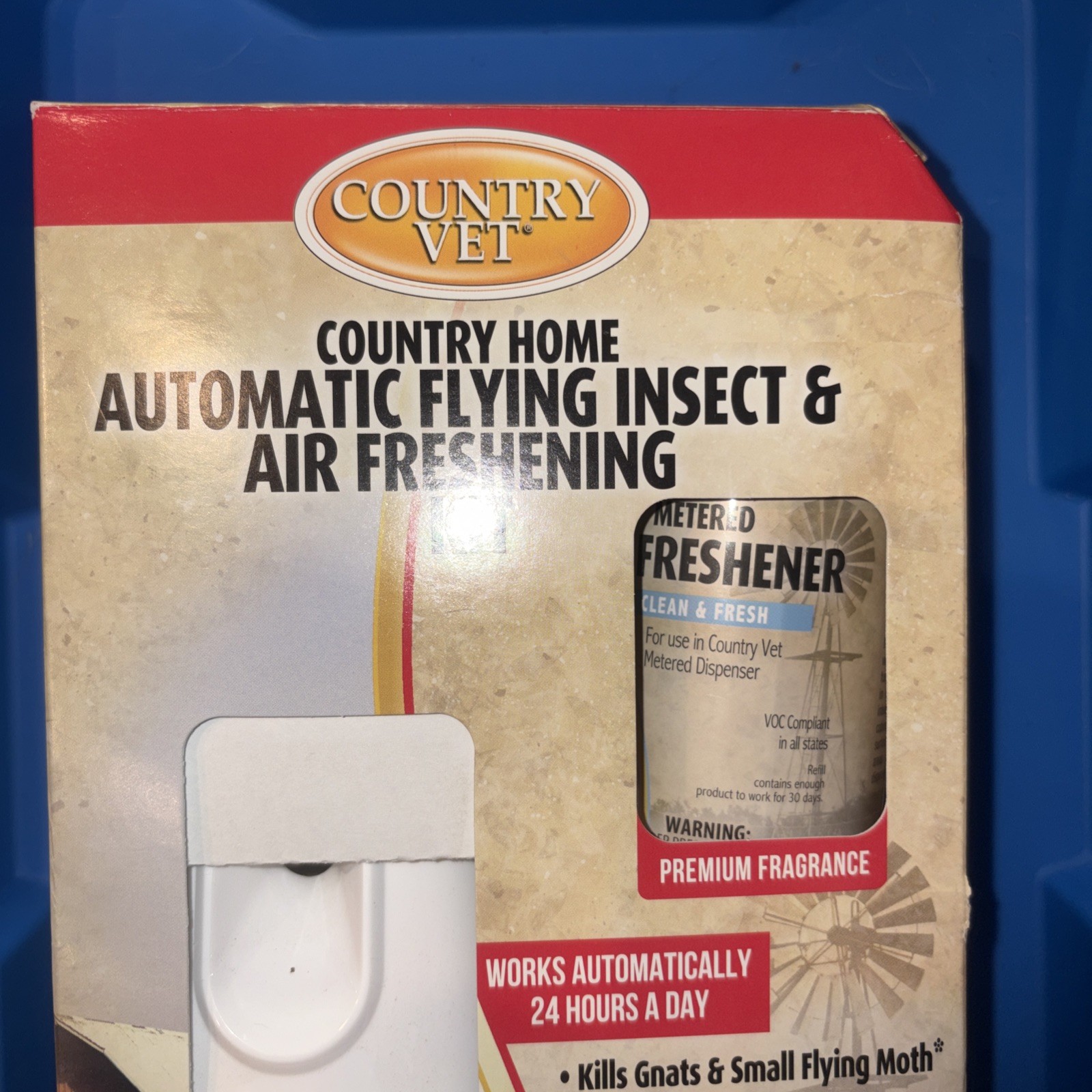 Country Vet Automatic 24 Hour Flying Insect & Air Freshening Kit NEW!!