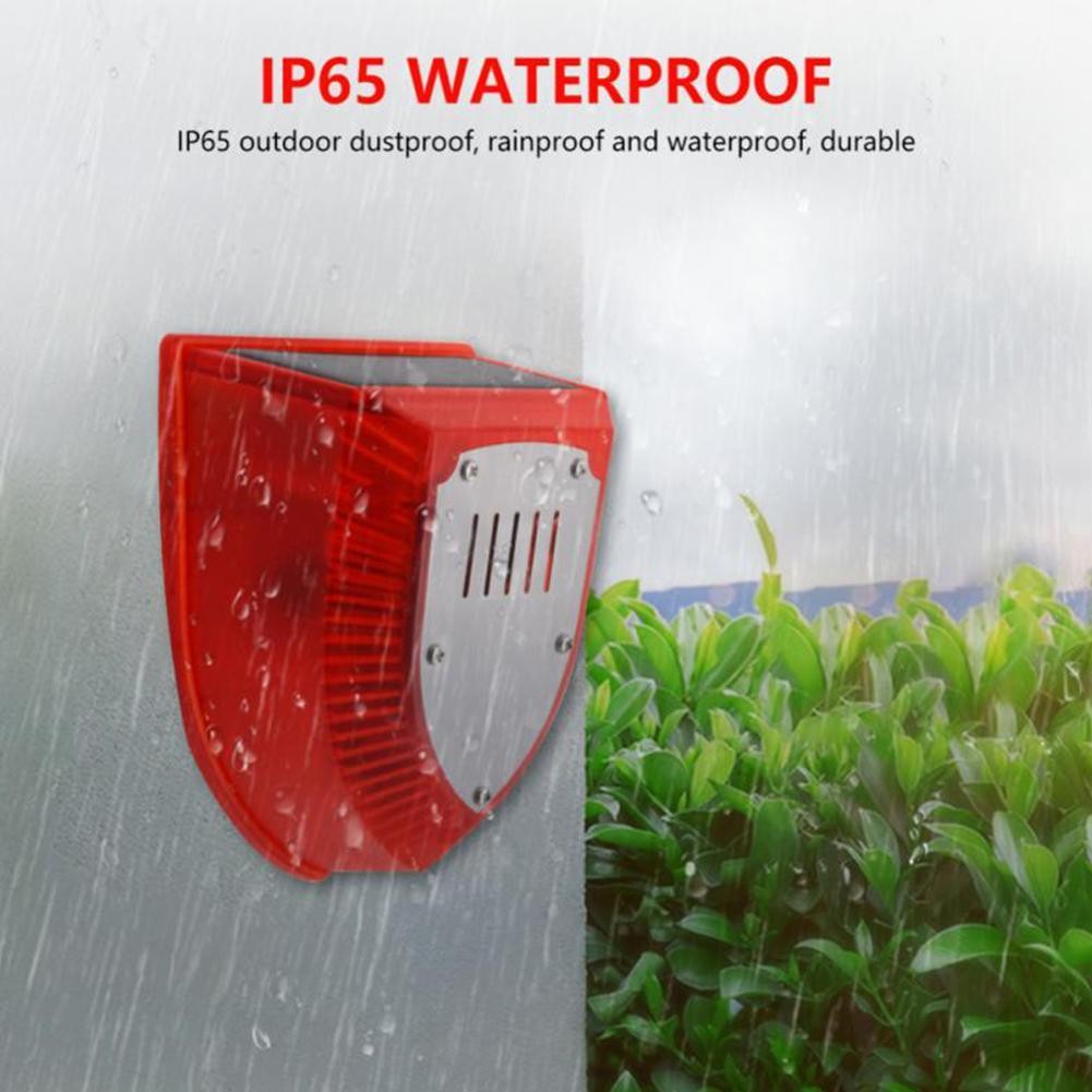 4PCS Solar Outdoor Motion Sensor Alarm-129db Dog Barking & Gunshot USB Charge