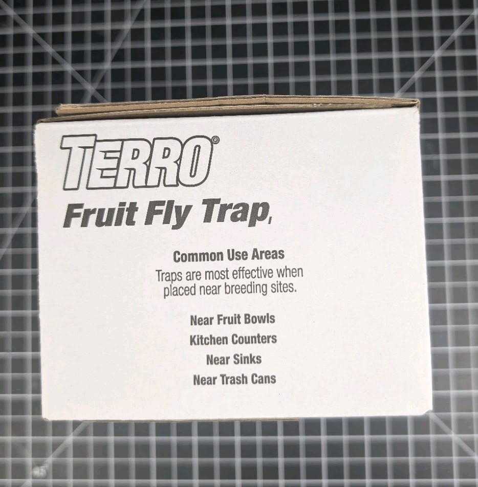 12pk Terro Fruit Fly Traps Indoor (two 6 Pack boxes) + 520 Days of Lure Supply