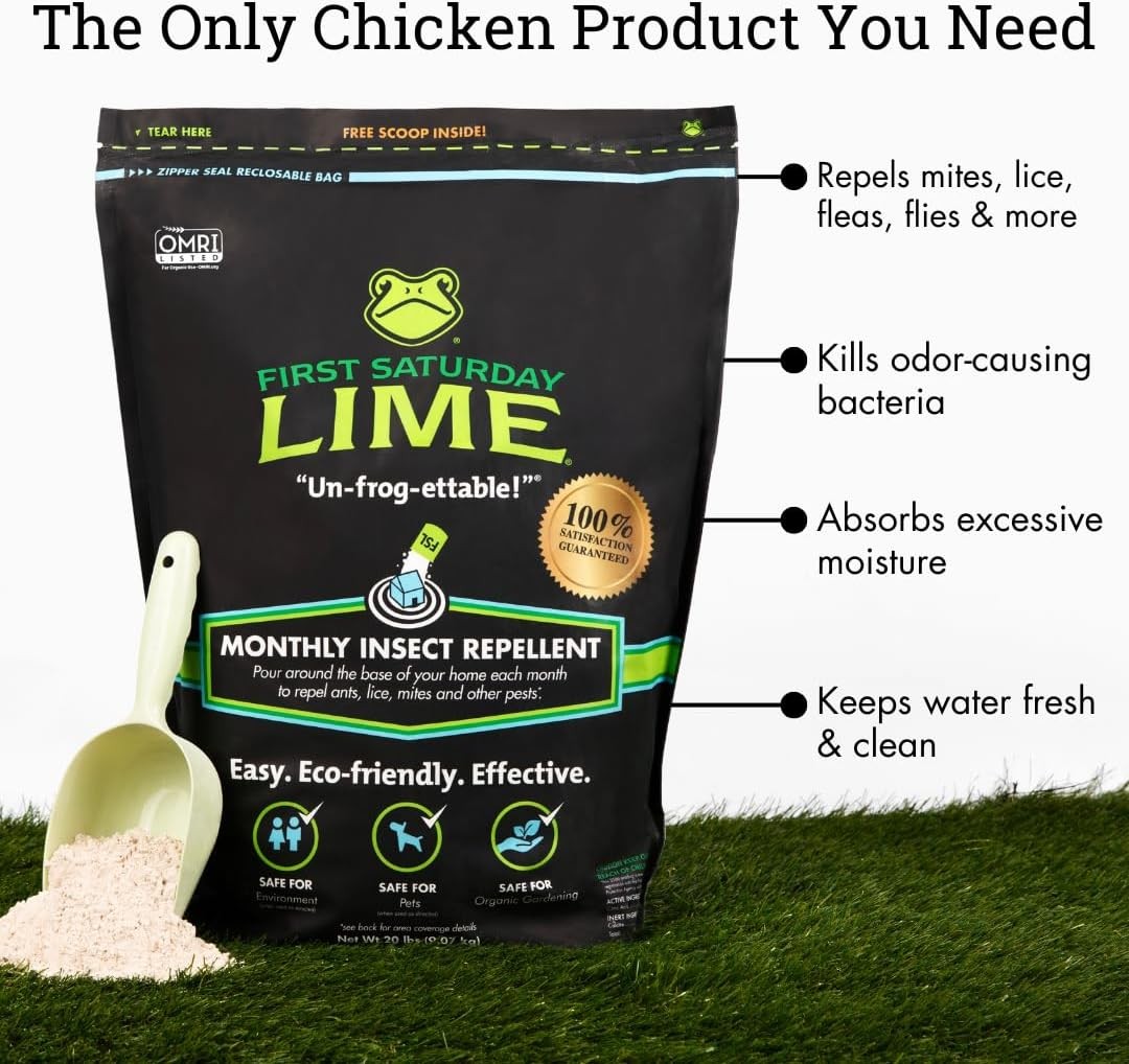 First Saturday Lime Insect Deterrent 20LB Monthly Insect Barrier Multi Purpose