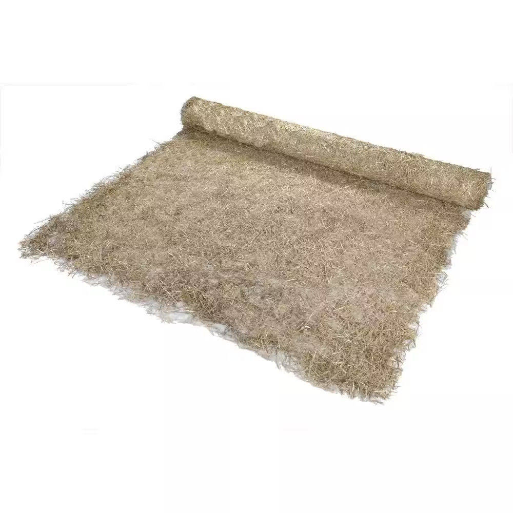 8 Ft. X 112.5 Ft. Polypropylene Single Net Straw Erosion Control Blanket