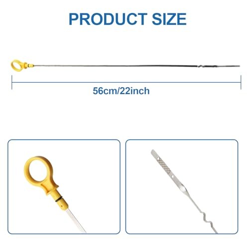ABS Handle + Metal Engine Oil Fluid Indicator Dipstick